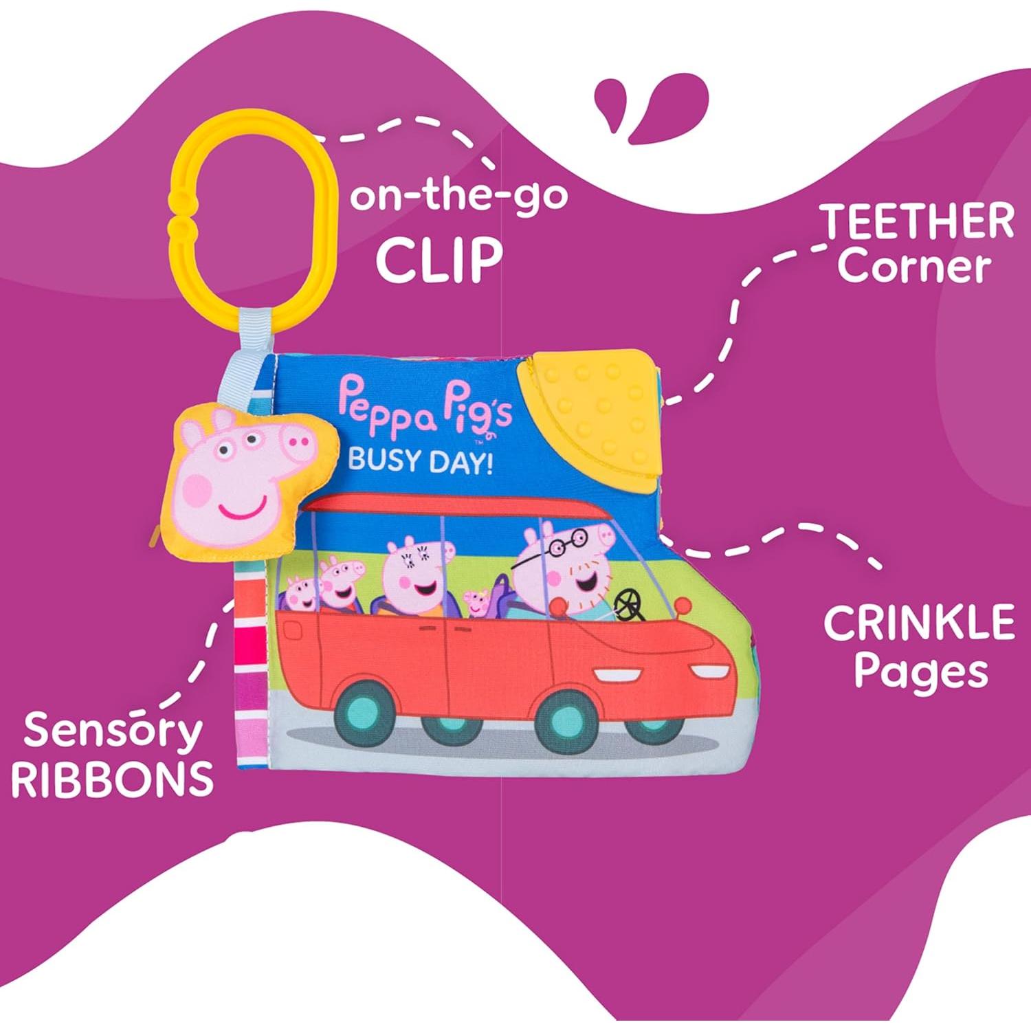 Libro Suave Peppa Pig Kids Preferred 16.5x12.7cm para Bebés