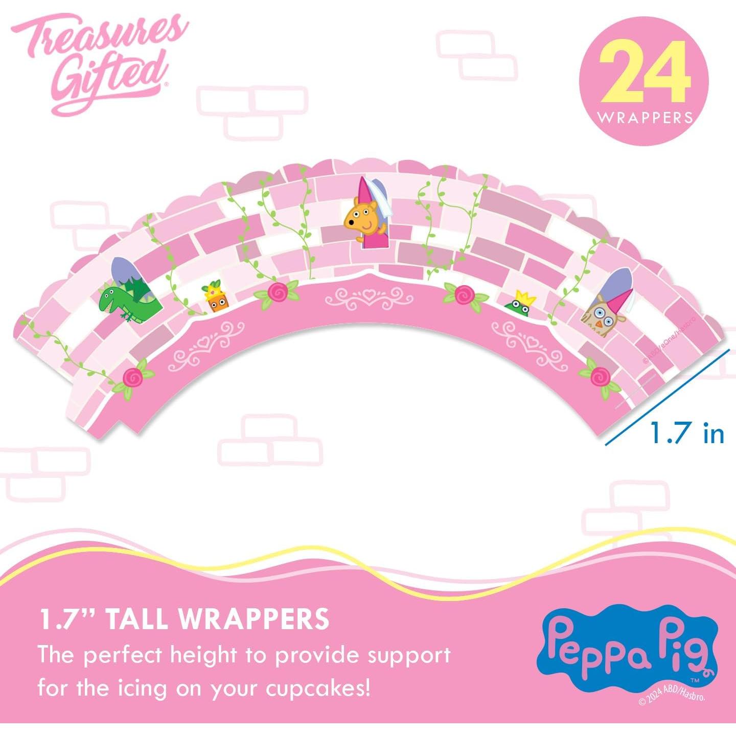 Decoraciones de Cumpleaños Peppa Pig - 24 Adornos y Fundas