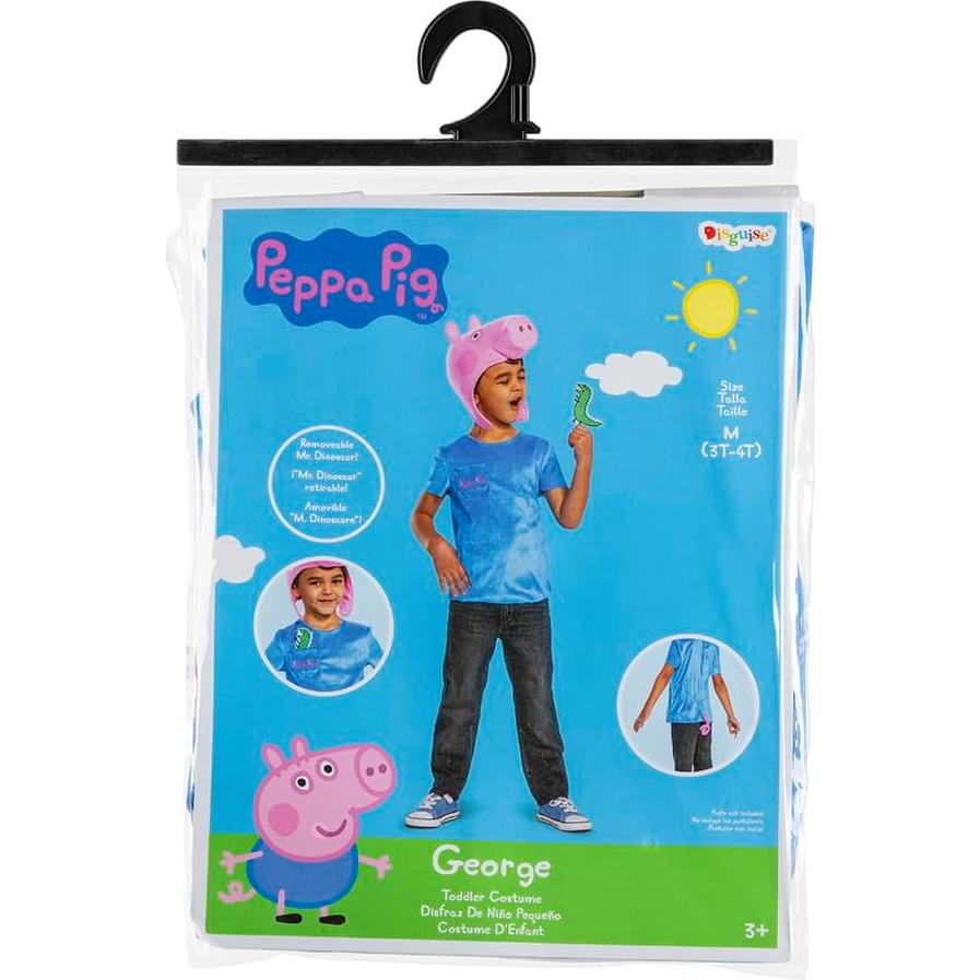 Disfraz de George Pig para Niños - Disguise - Mediano