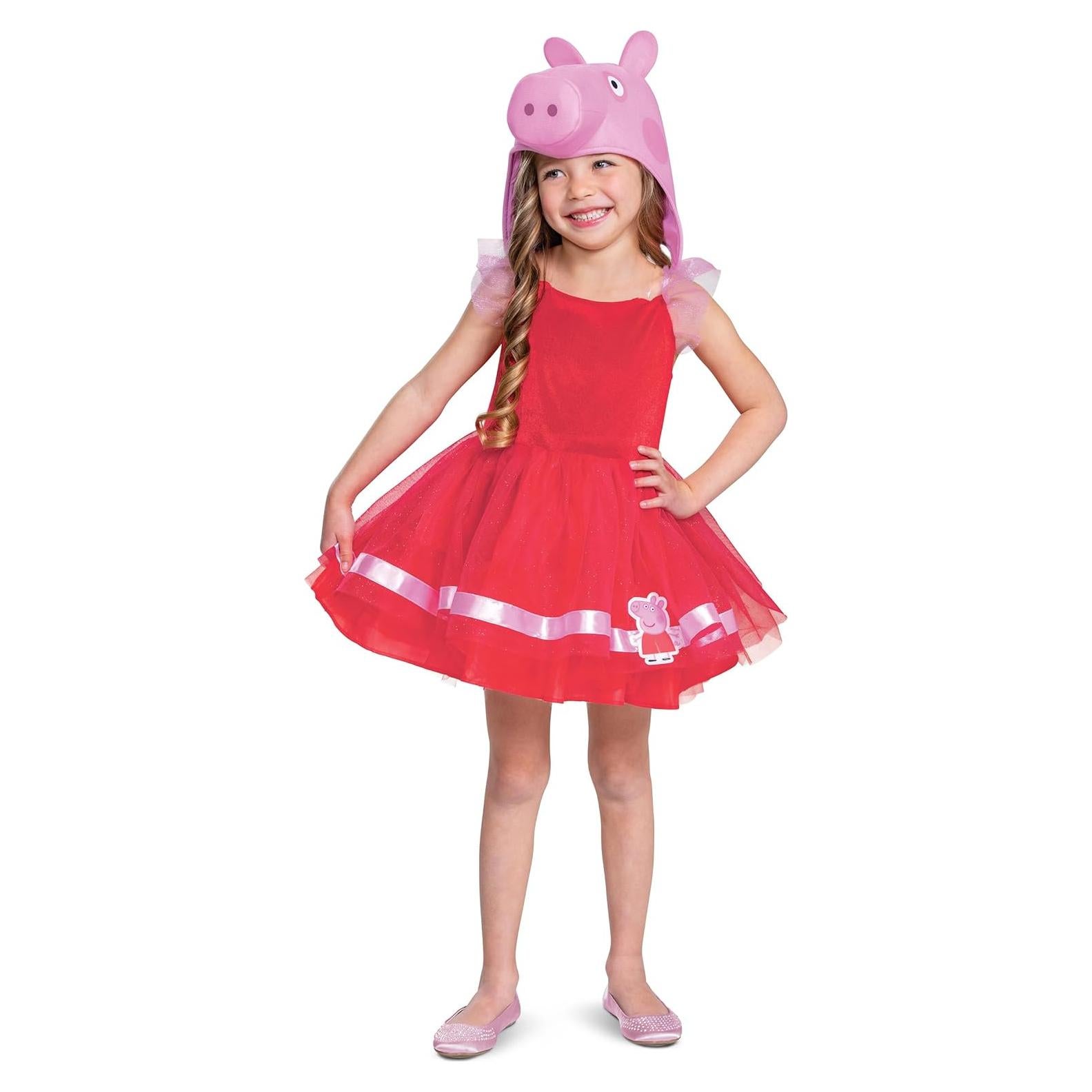 Disfraz Tutu Peppa Pig Niñas S (2T) con Diadema