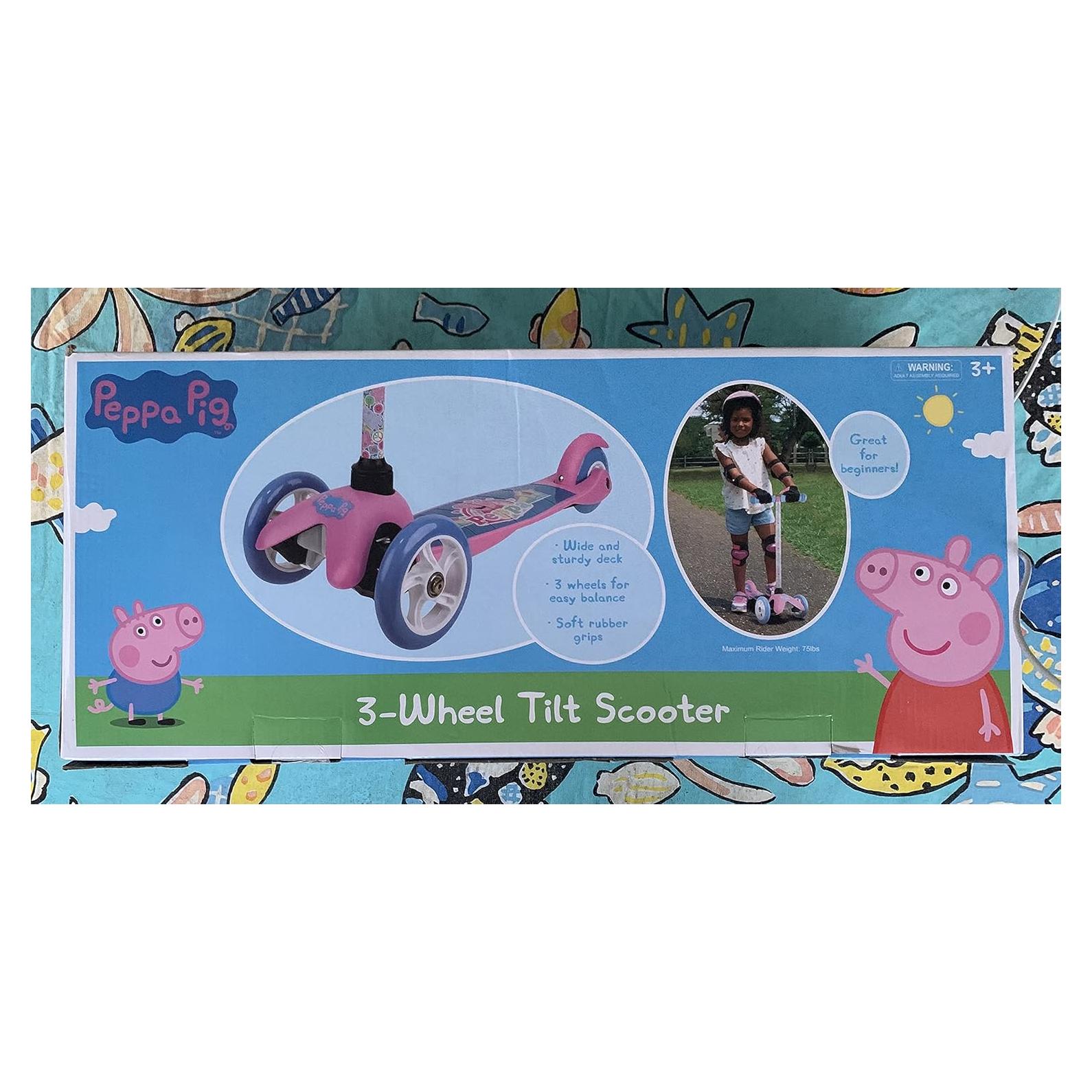 Scooter 3 Ruedas Peppa Pig para Niños 6-12 Años