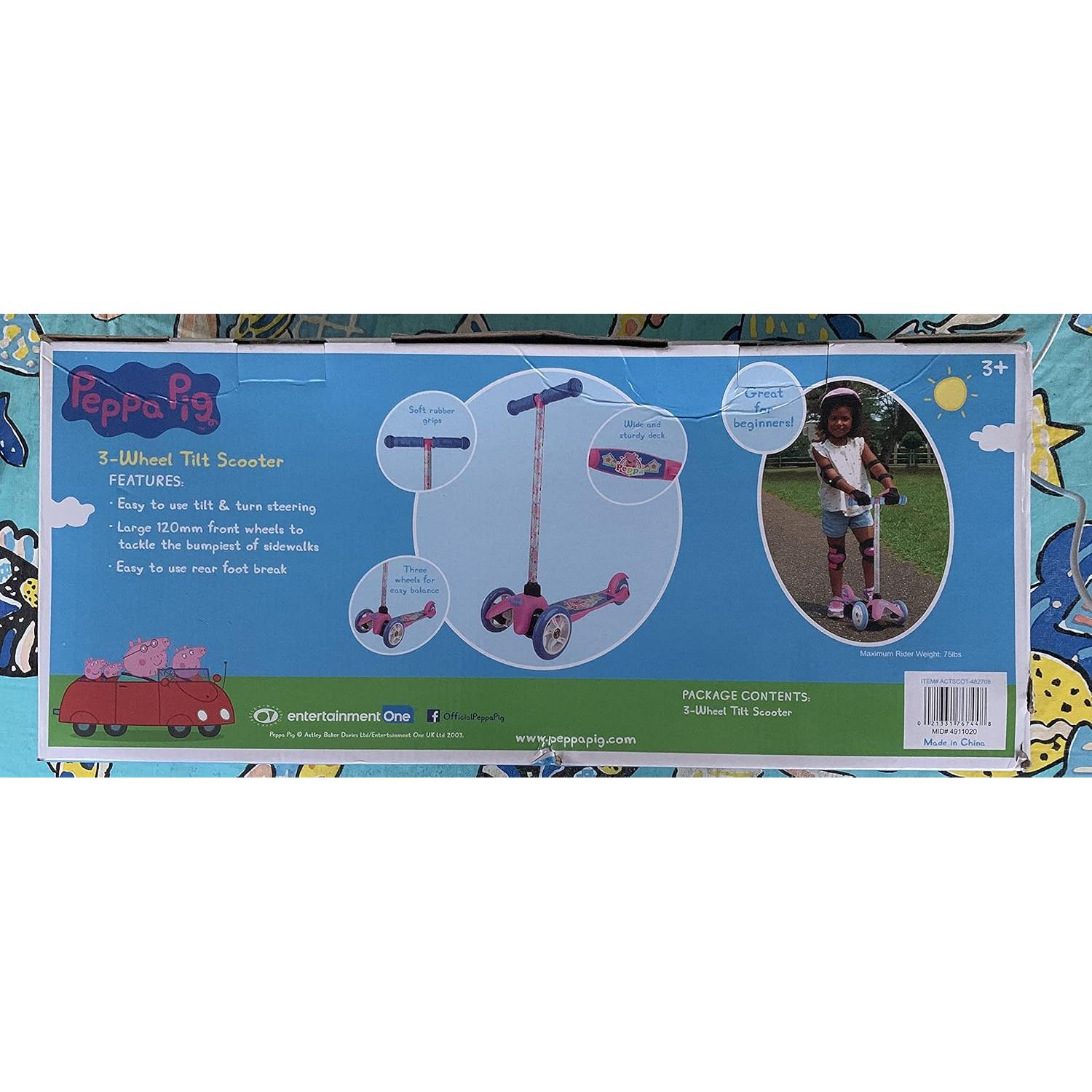 Scooter 3 Ruedas Peppa Pig para Niños 6-12 Años