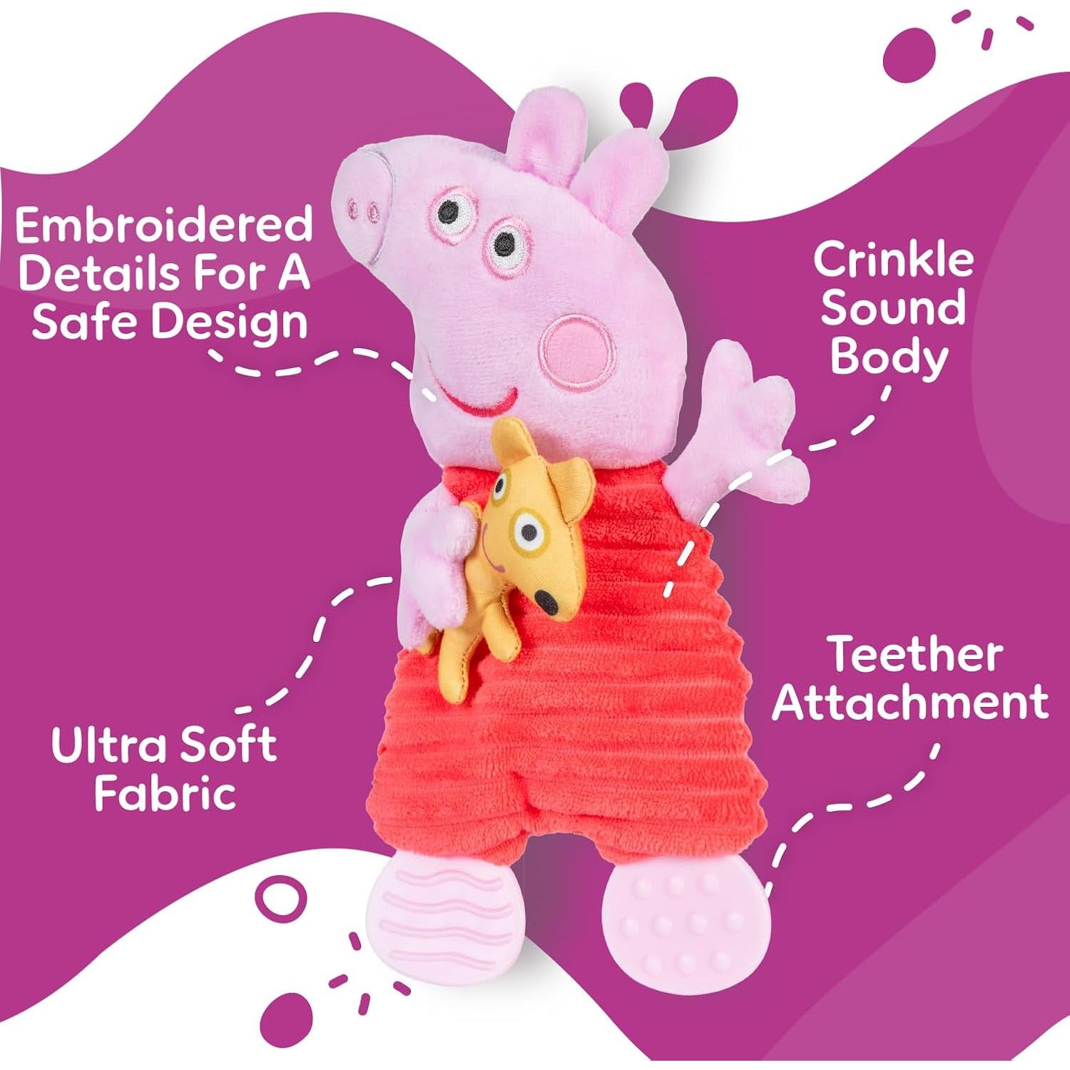 Manta de Dientes Peppa Pig Kids Preferred 24.1 cm Texturizada
