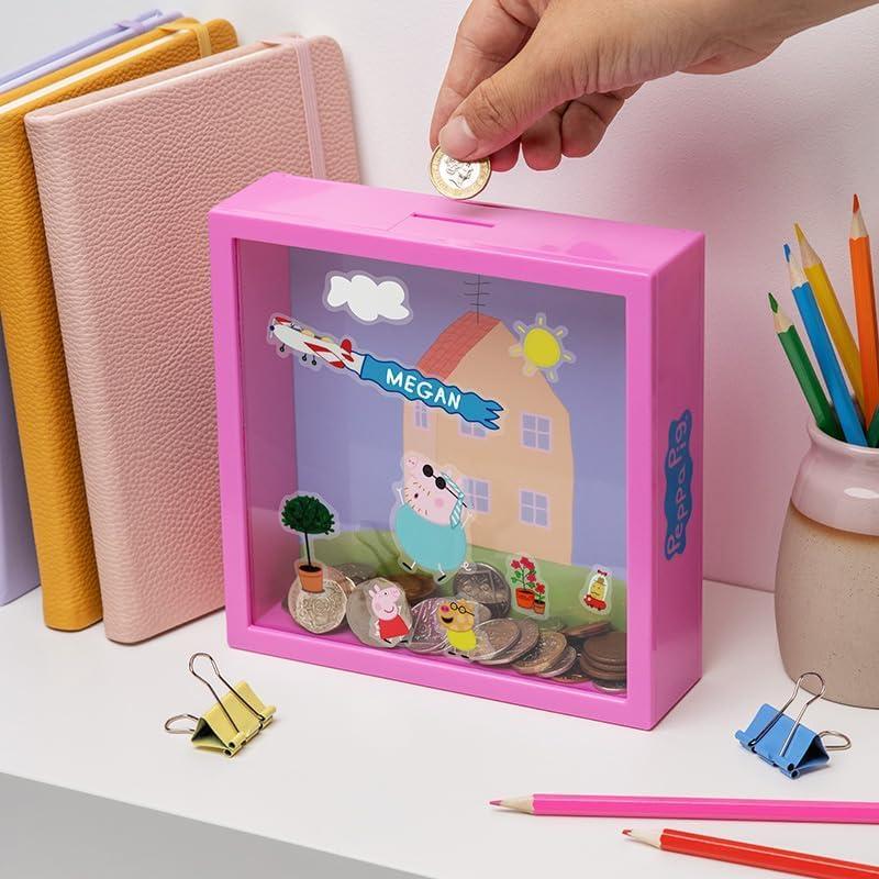Caja de Ahorros Peppa Pig 18cm con Stickers - Paladone