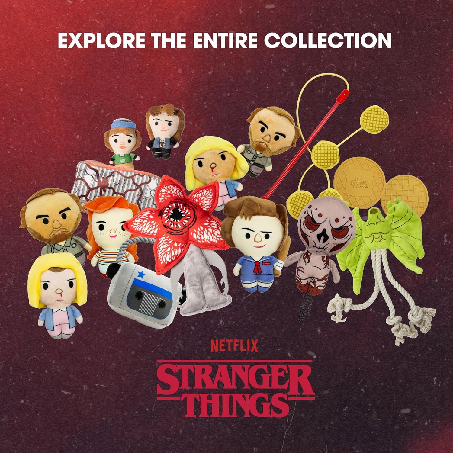 design LAB, Inc. Stranger Things Official Merchandise | Chew Toys for Dogs | 2-Pack Rubber Toy Waffles | Collectible Dog Toy Squeaks for Interactive Play