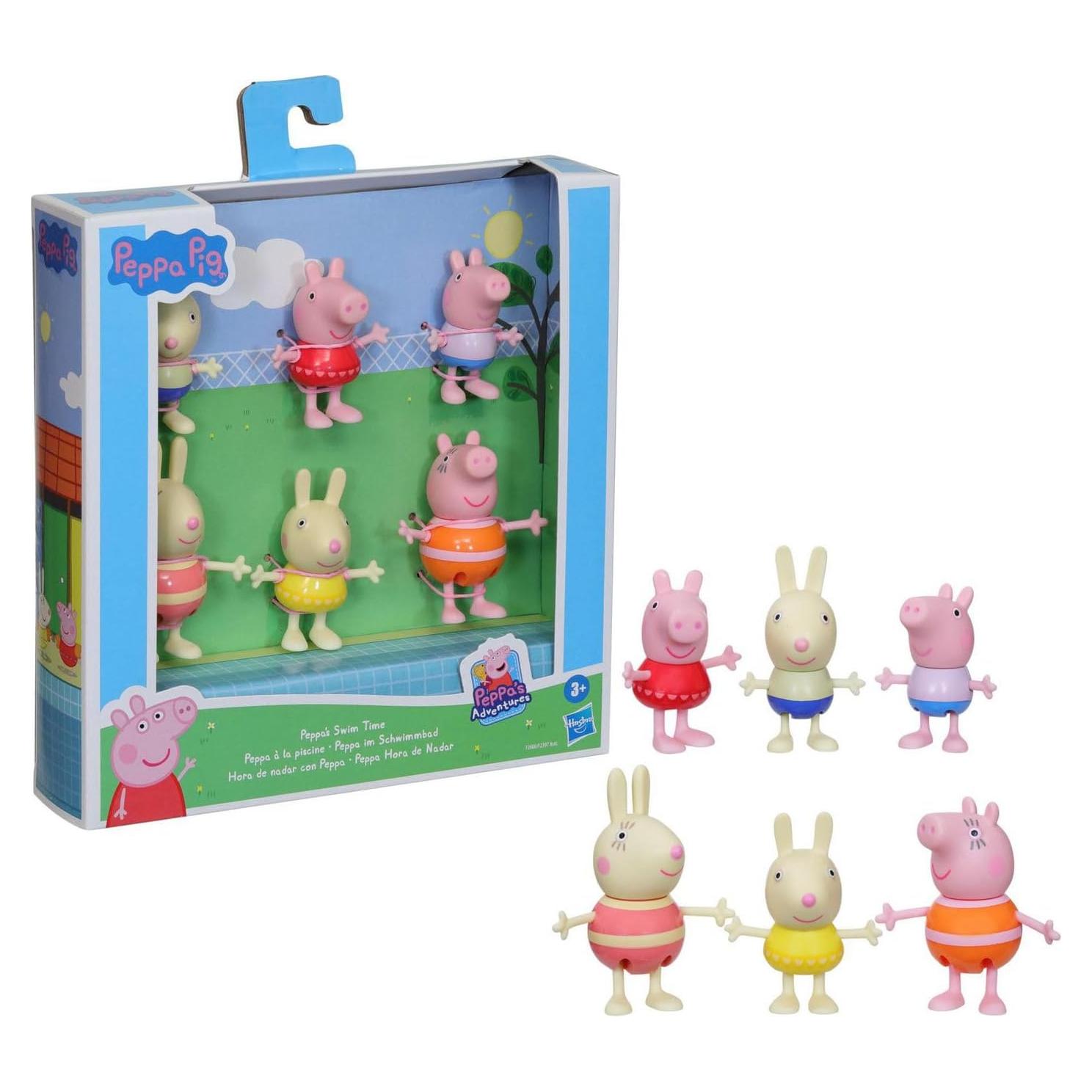 Set de Figuras Peppa Pig Tiempo de Nadar 6-Pack Hasbro