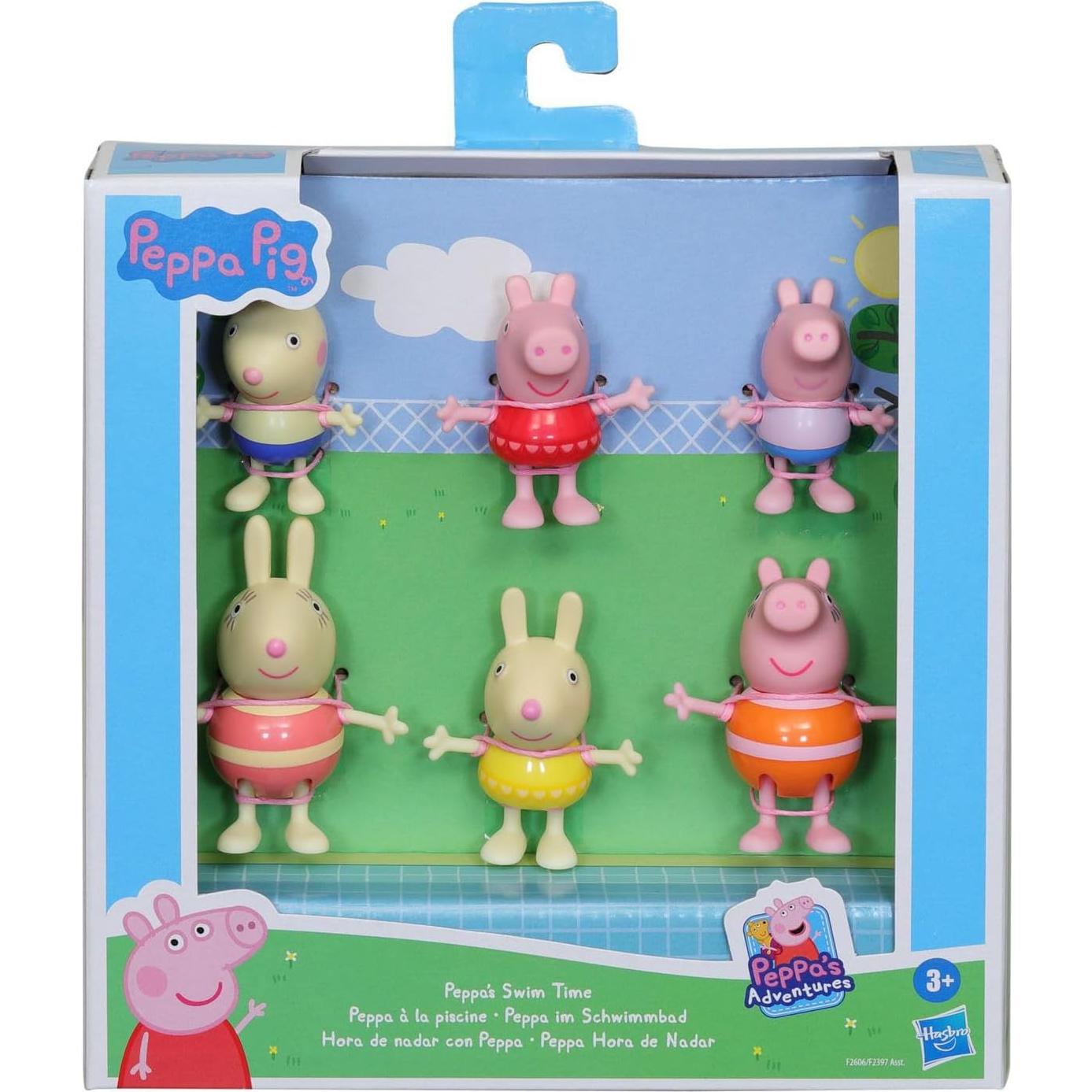 Set de Figuras Peppa Pig Tiempo de Nadar 6-Pack Hasbro