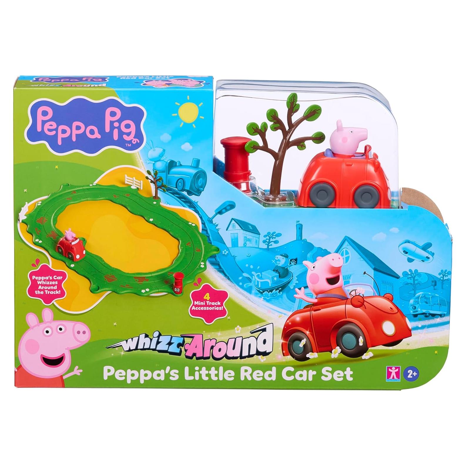 Conjunto de Coche Rojo Peppa Pig Whizz Around con Pista