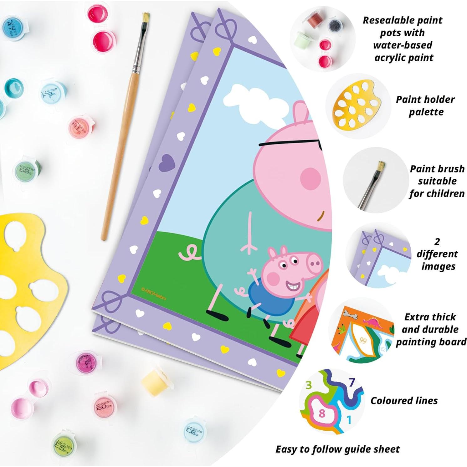 Kit de Pintura por Números Ravensburger Peppa Pig 33.5x23.1cm