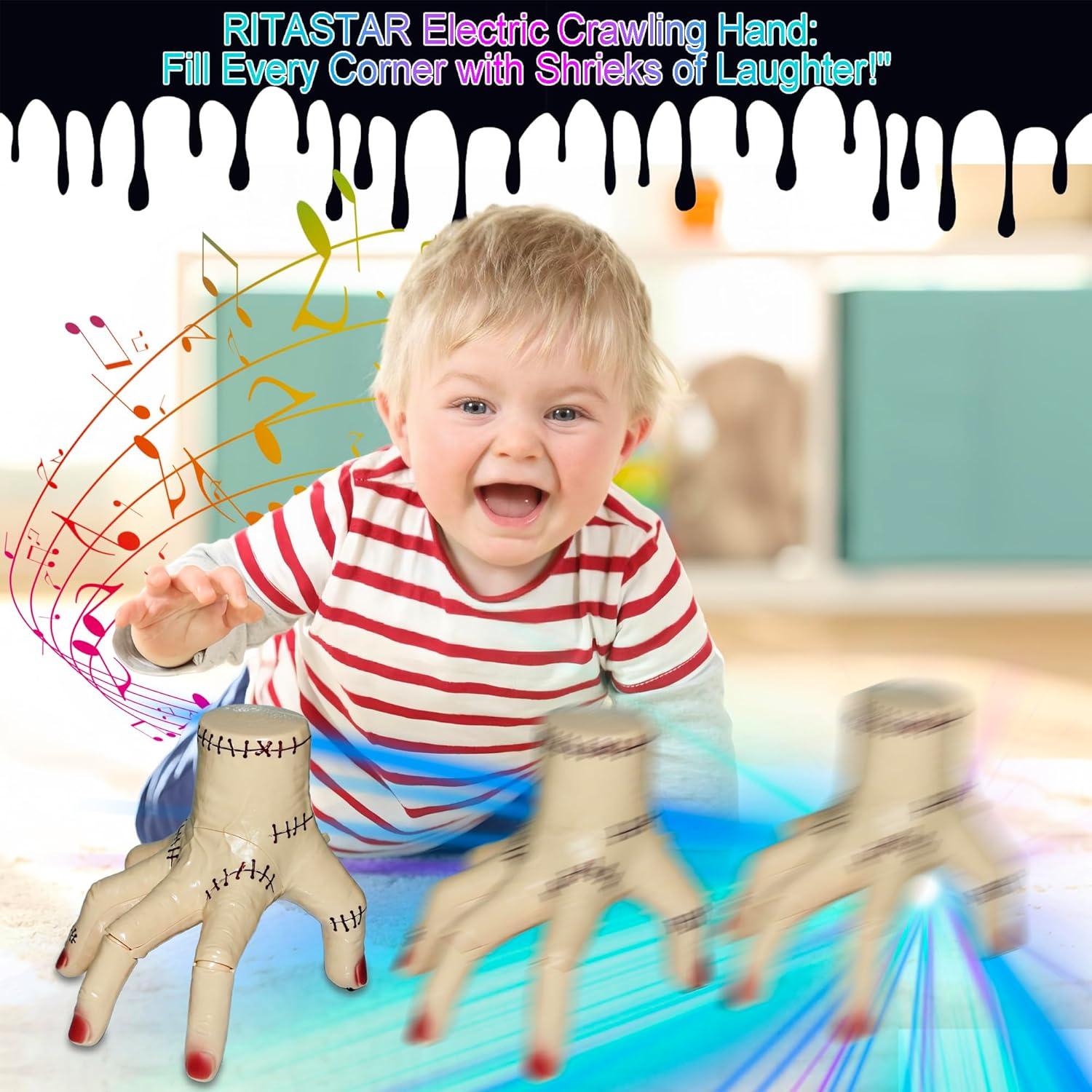 Mano Falsa Eléctrica Halloween Sandy - Juguete Espeluznante