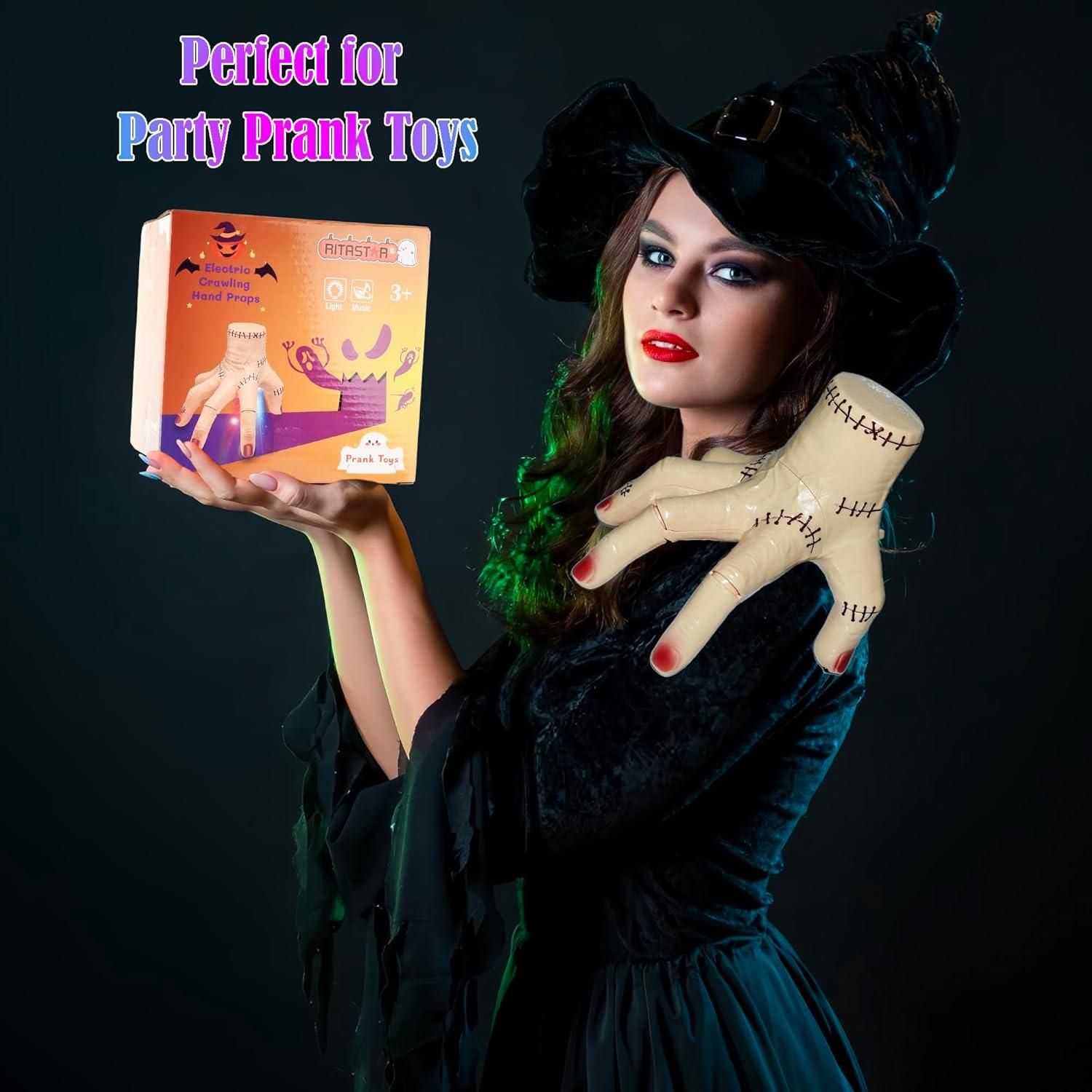 Mano Falsa Eléctrica Halloween Sandy - Juguete Espeluznante