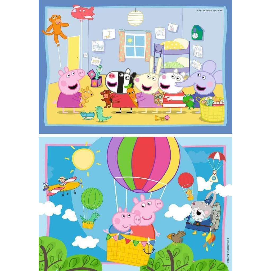 Puzzle Ravensburger Peppa Pig 2 x 12 Piezas 26 x 18 cm