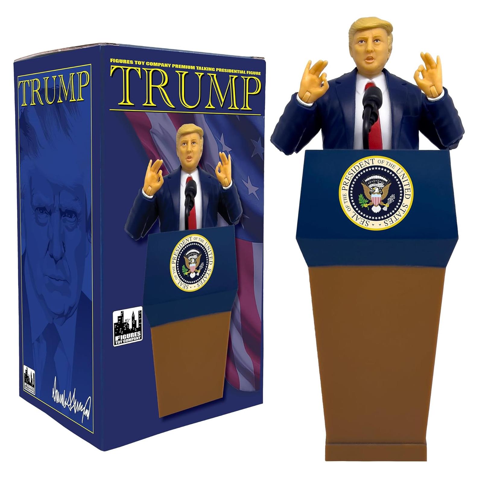 Figura Presidente Trump Articulada Deluxe con Podio - Figures Toy
