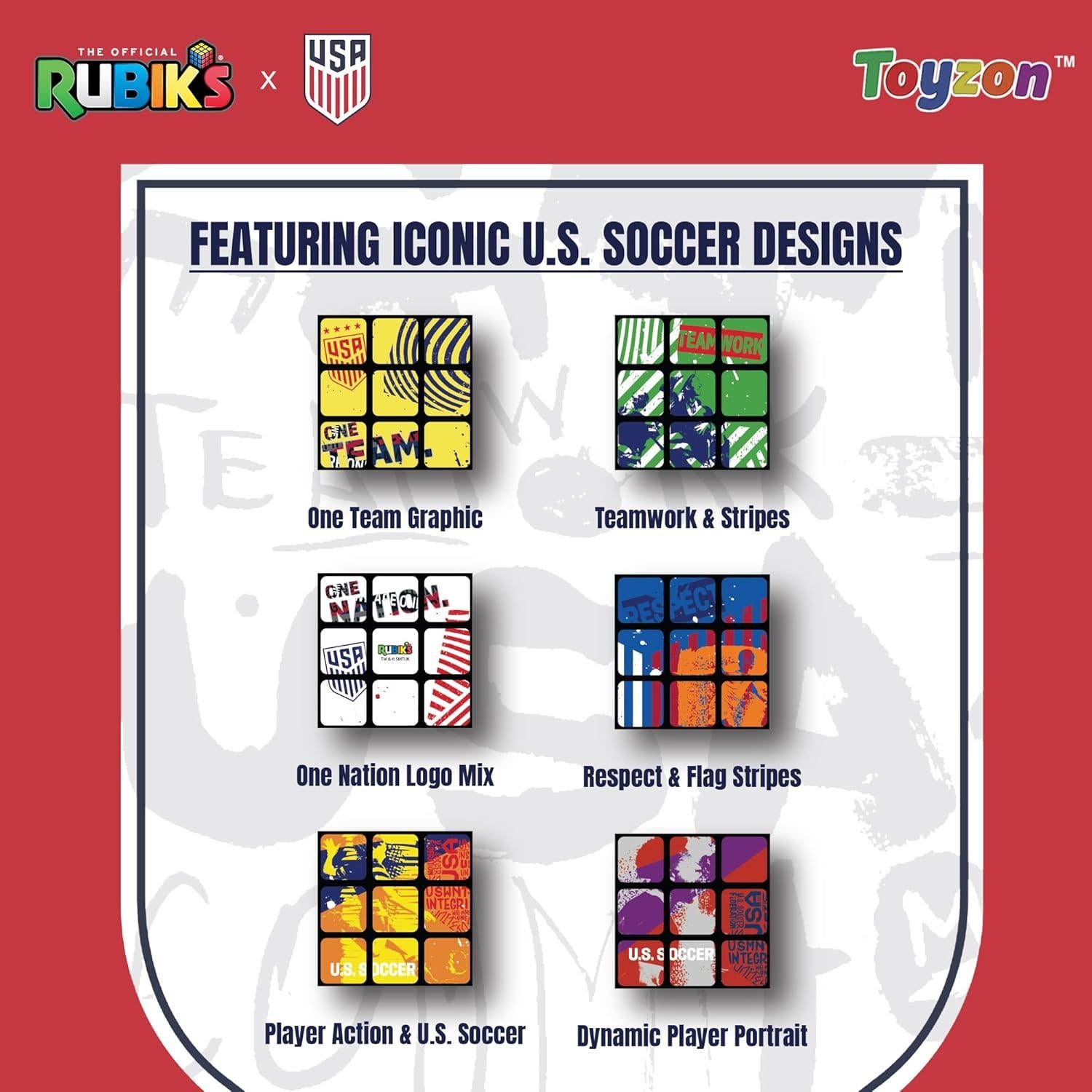 Cubo Rubik 3x3 U.S. Soccer - Cubo de Velocidad Temático