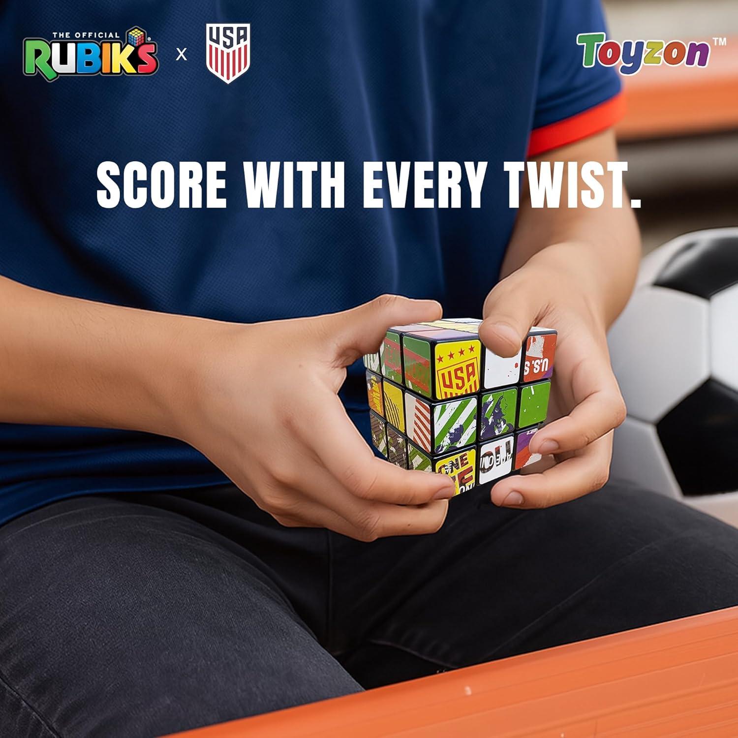Cubo Rubik 3x3 U.S. Soccer - Cubo de Velocidad Temático