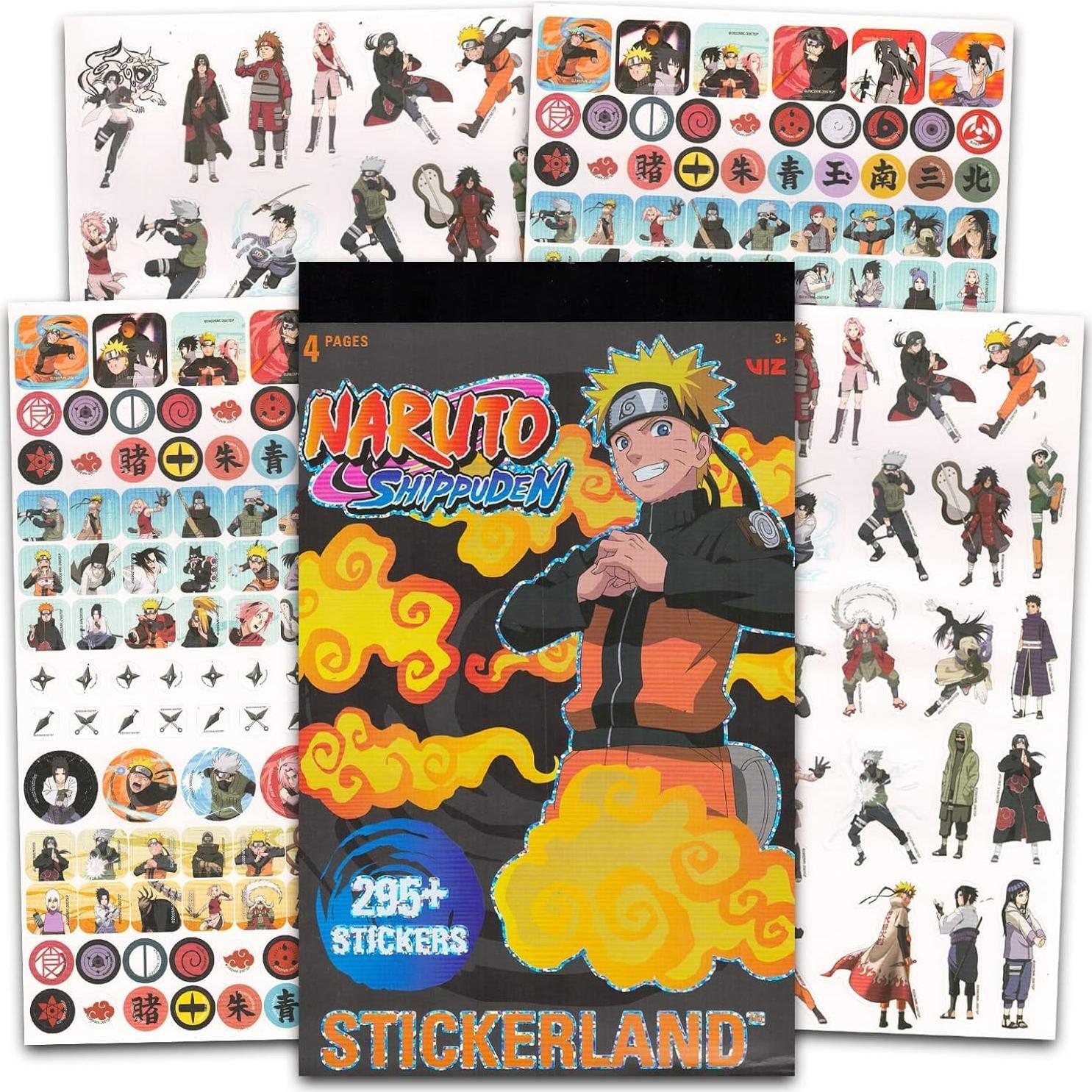 Set de Stickers de Naruto Shippuden - 295+ Stickers Multicolor