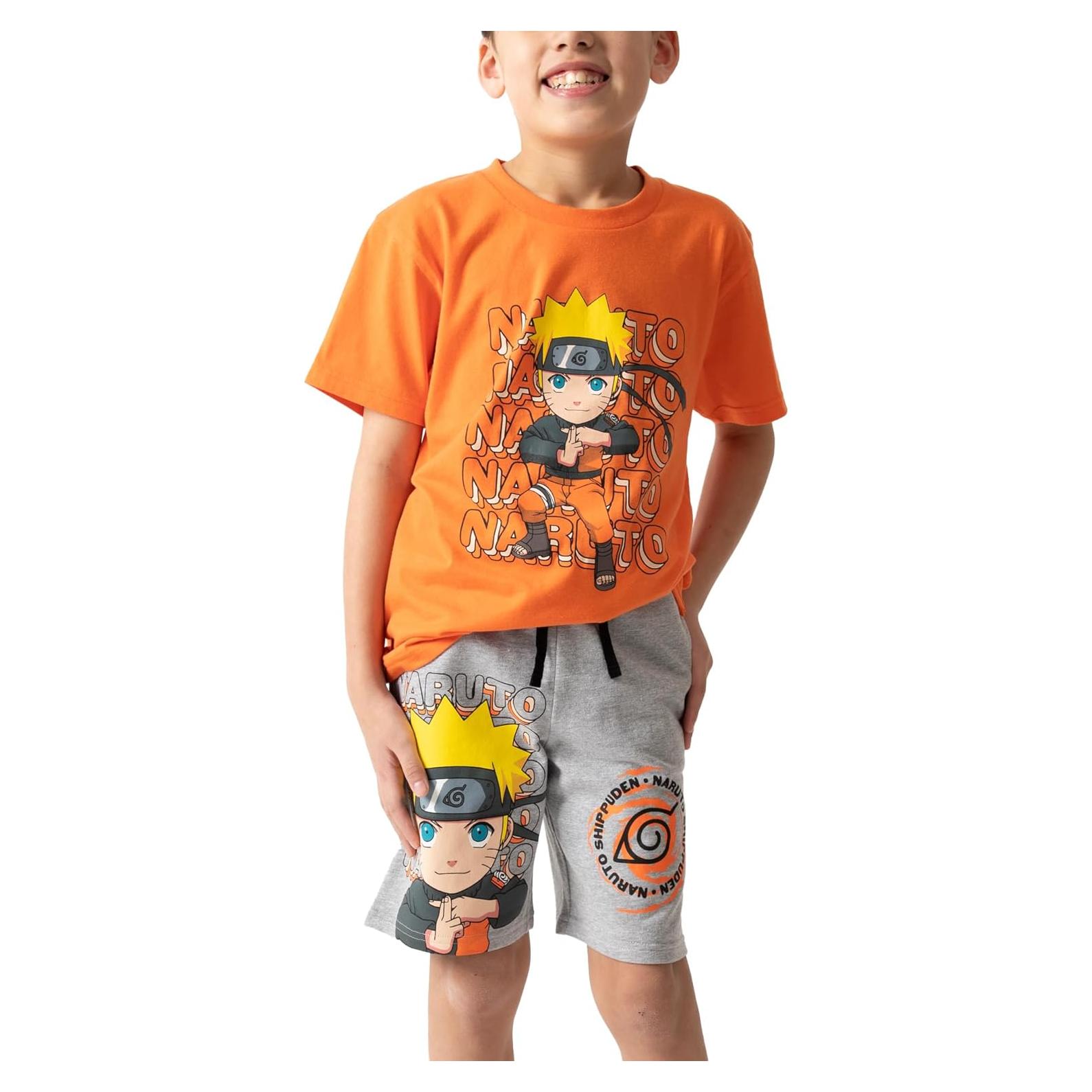 Conjunto camiseta y pantalones cortos Dragon Ball Z niños
