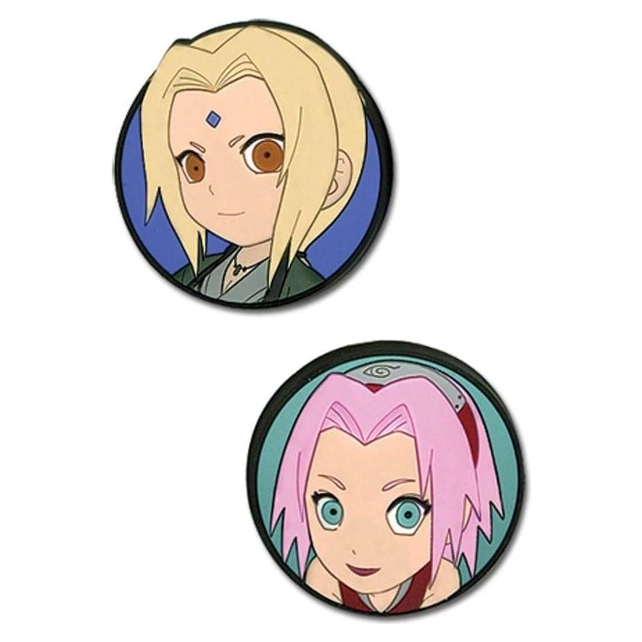 Conjunto de Pines Miniatura Naruto Sakura y Tsunade 12.7cm