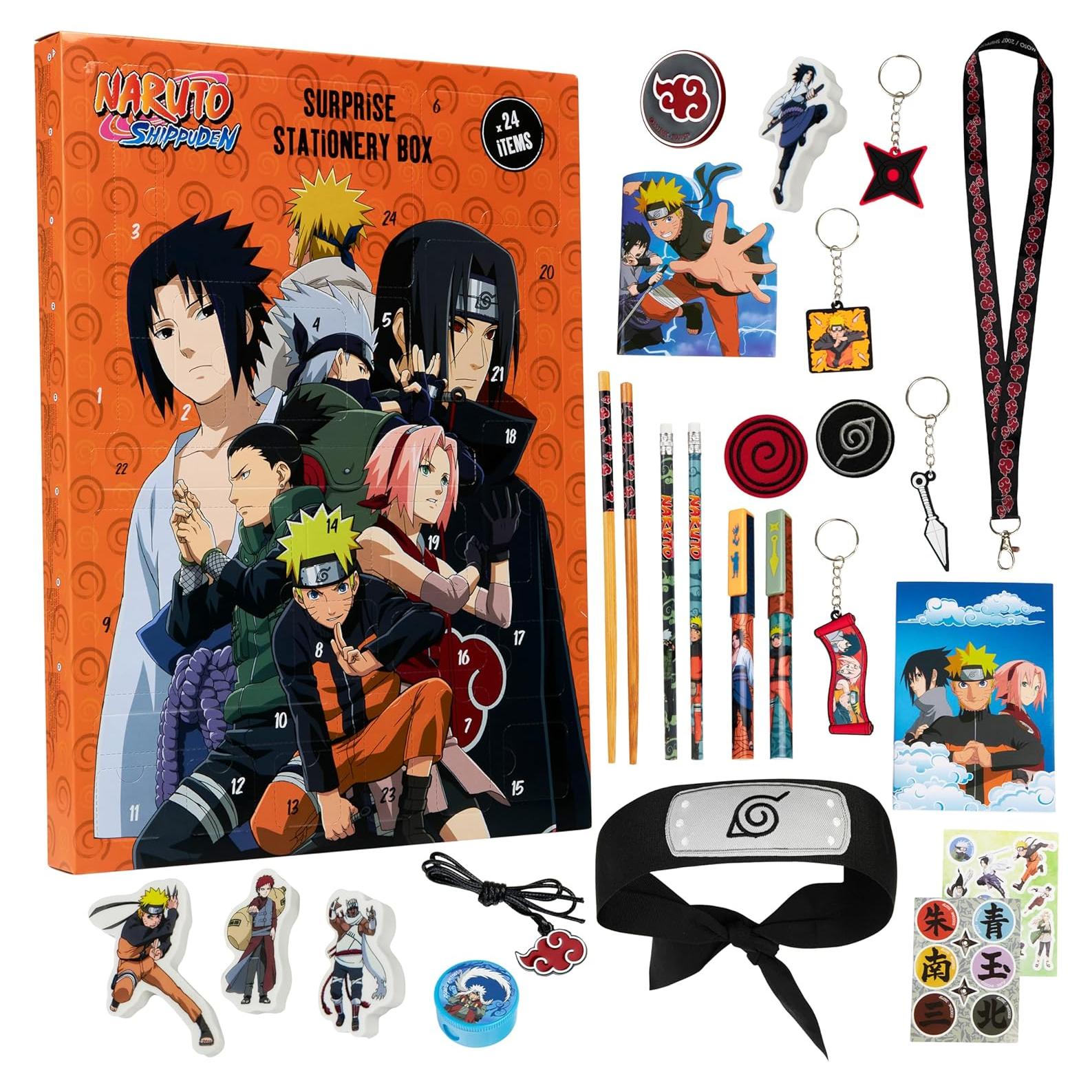 Calendario de Adviento Naruto 2025 con 24 Sorpresas para Niños
