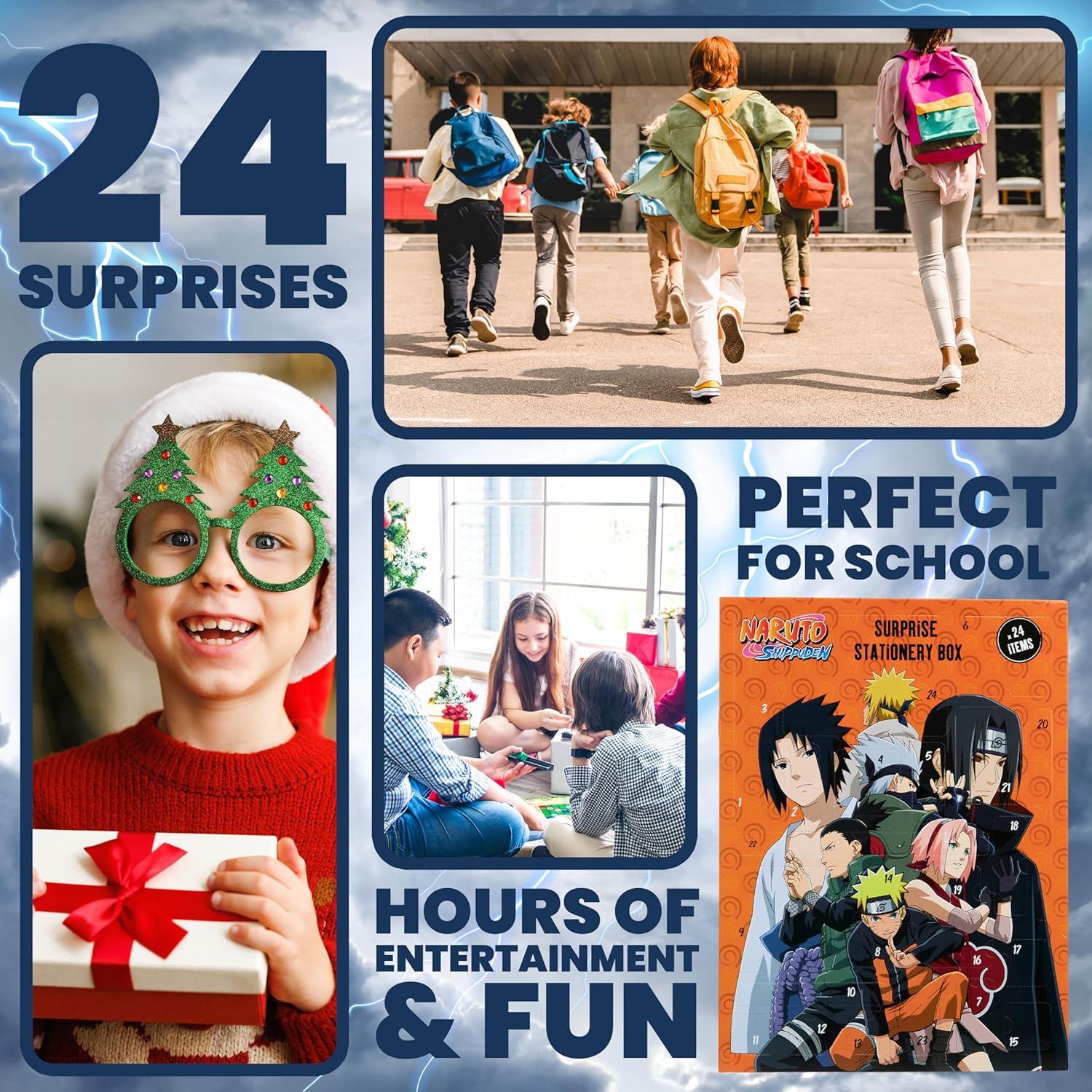 Calendario de Adviento Naruto 2025 con 24 Sorpresas para Niños
