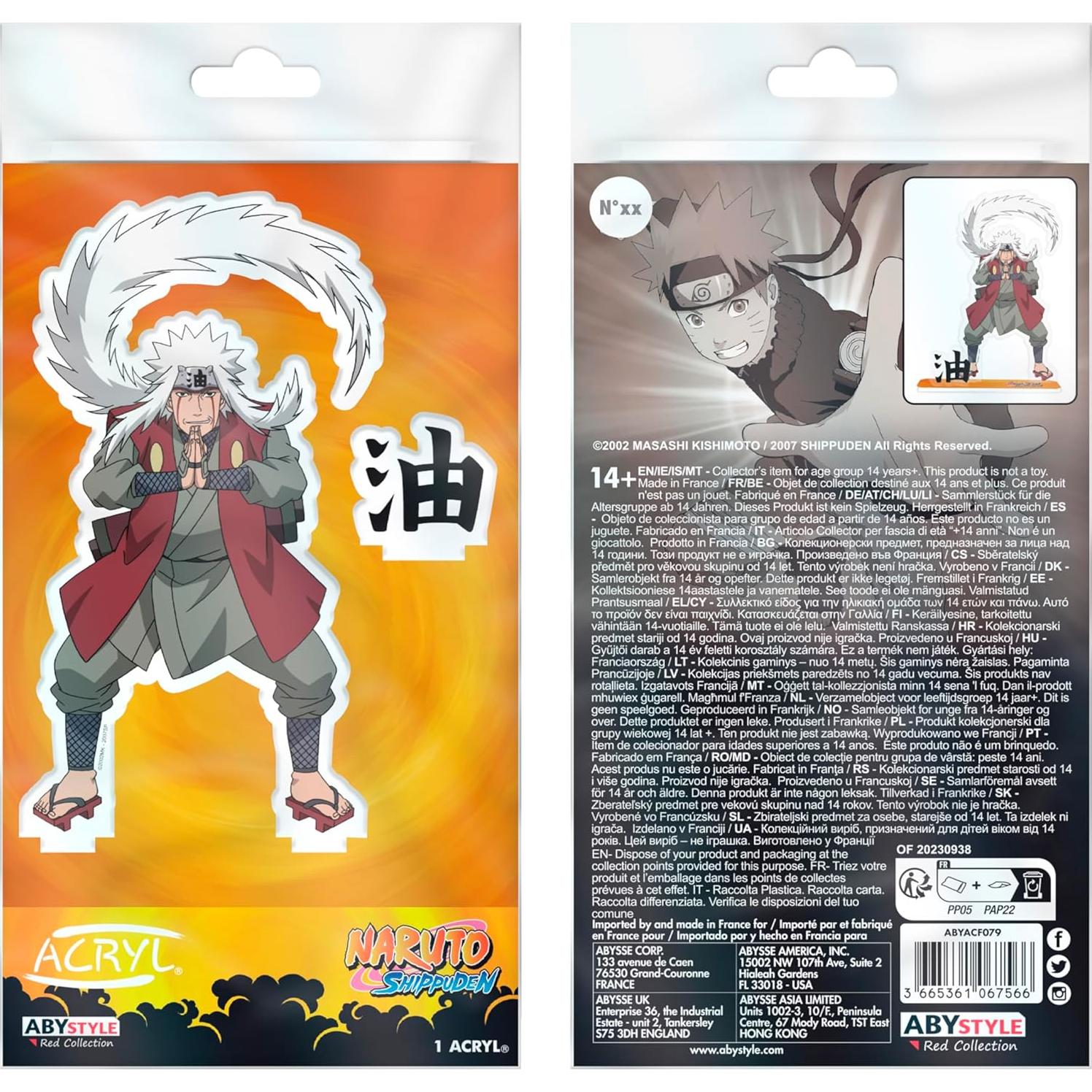 Figura Acrílica Jiraiya 10 cm ABYstyle Naruto Shippuden