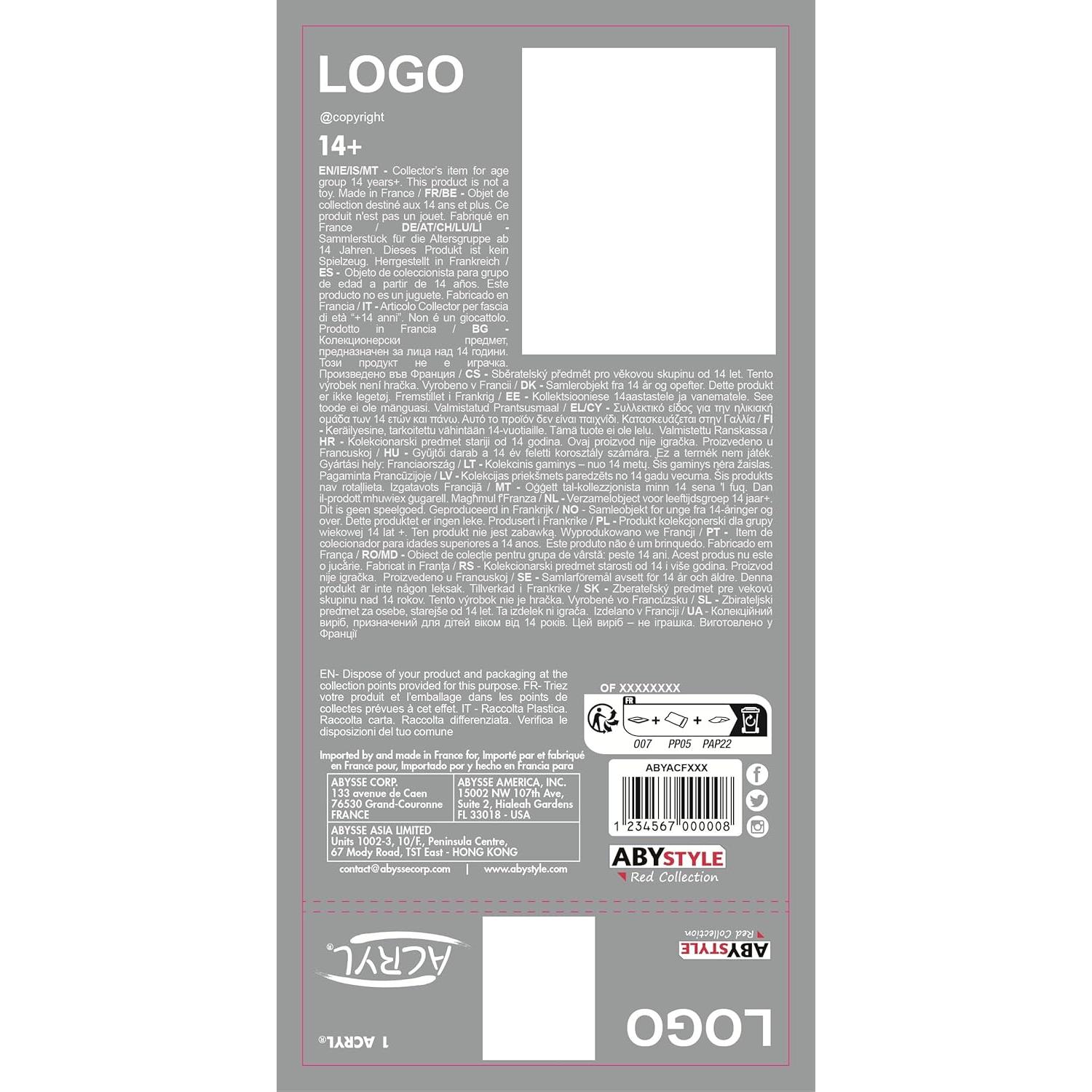 Figura Acrílica Jiraiya 10 cm ABYstyle Naruto Shippuden