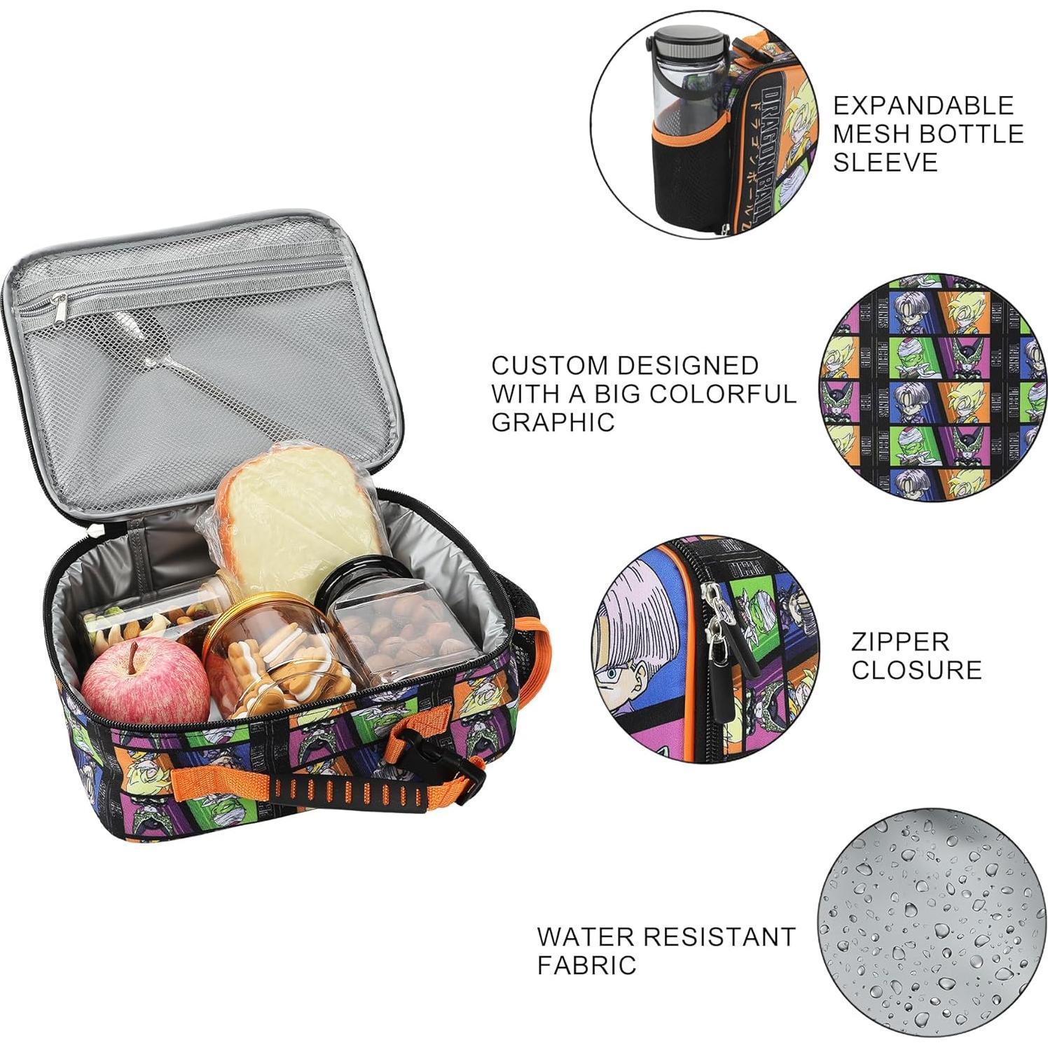 Caja de Almuerzo Aislada Bioworld Dragon Ball Z 25.9x20.3cm