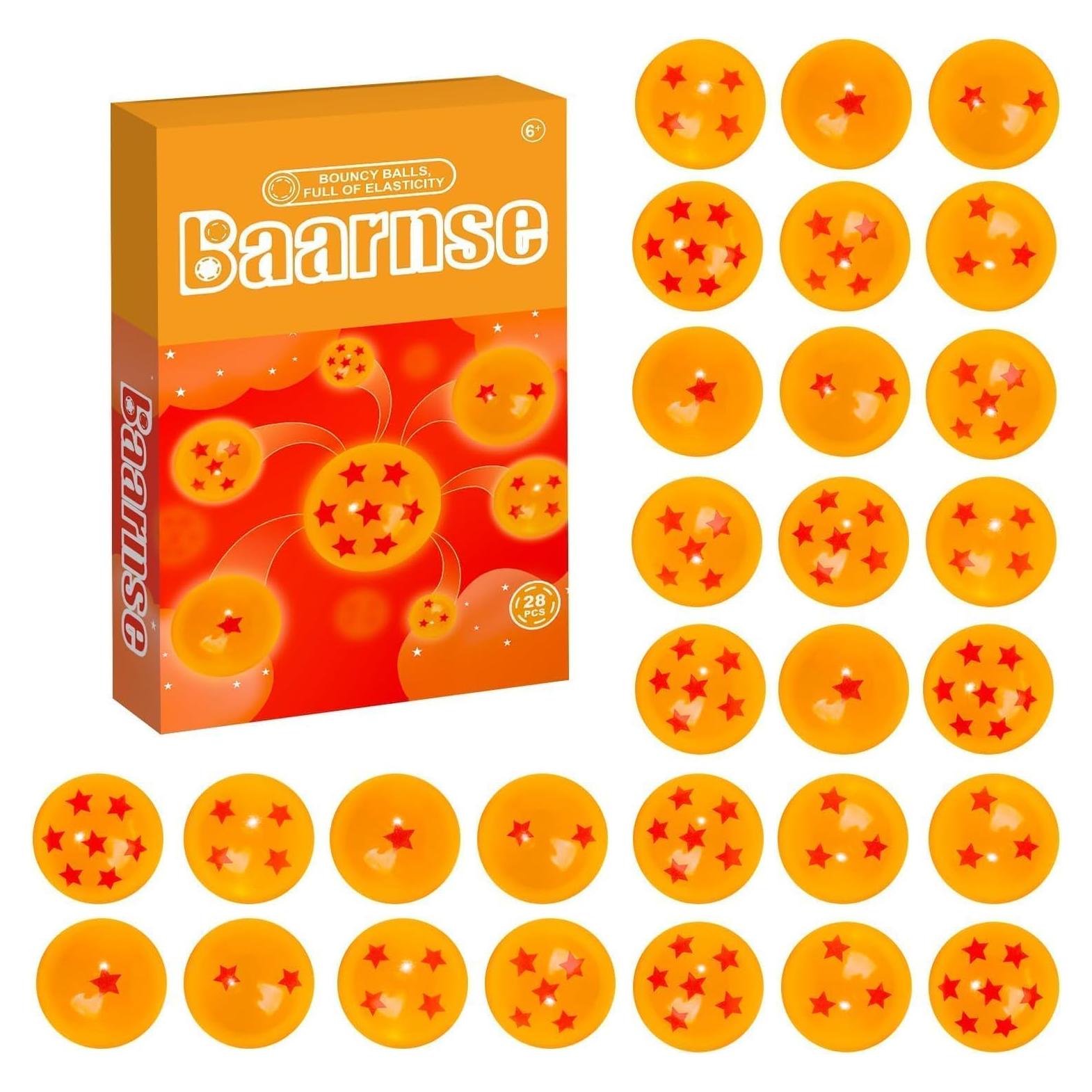 28 Pelotas Rebotadoras de Anime Baarnse 27mm Amarillo