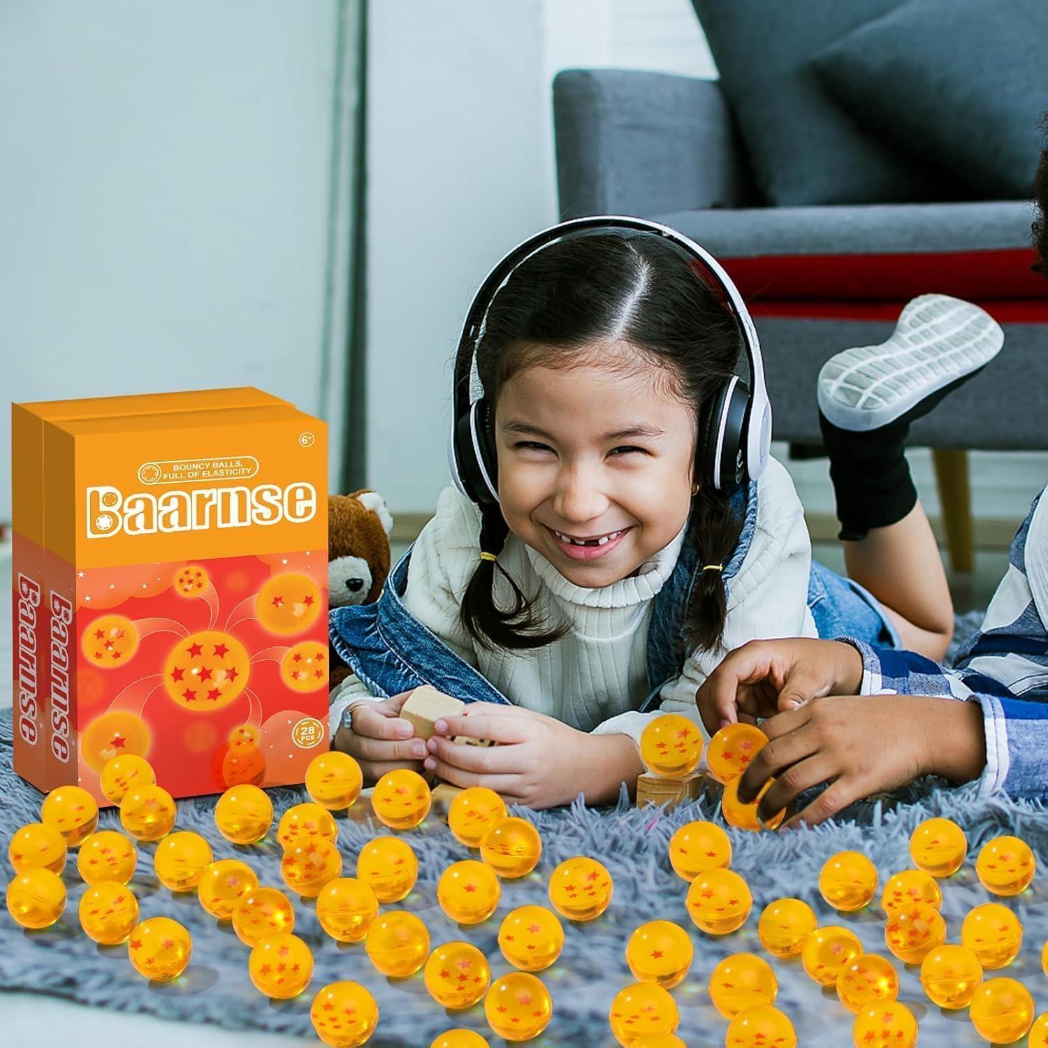 28 Pelotas Rebotadoras de Anime Baarnse 27mm Amarillo