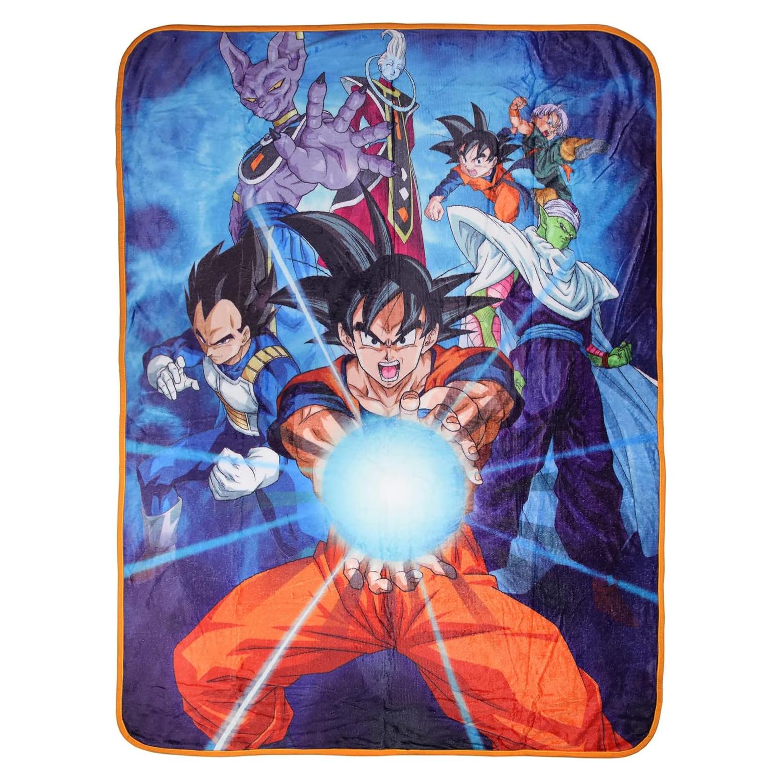 Manta de Peluche Dragon Ball Z Goku Vegeta 122x152cm