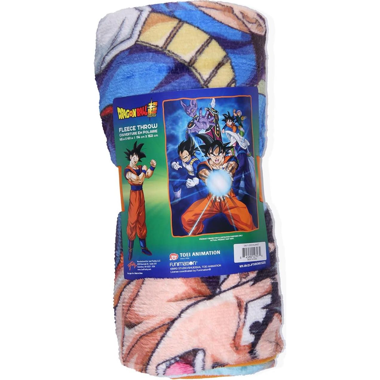 Manta de Peluche Dragon Ball Z Goku Vegeta 122x152cm