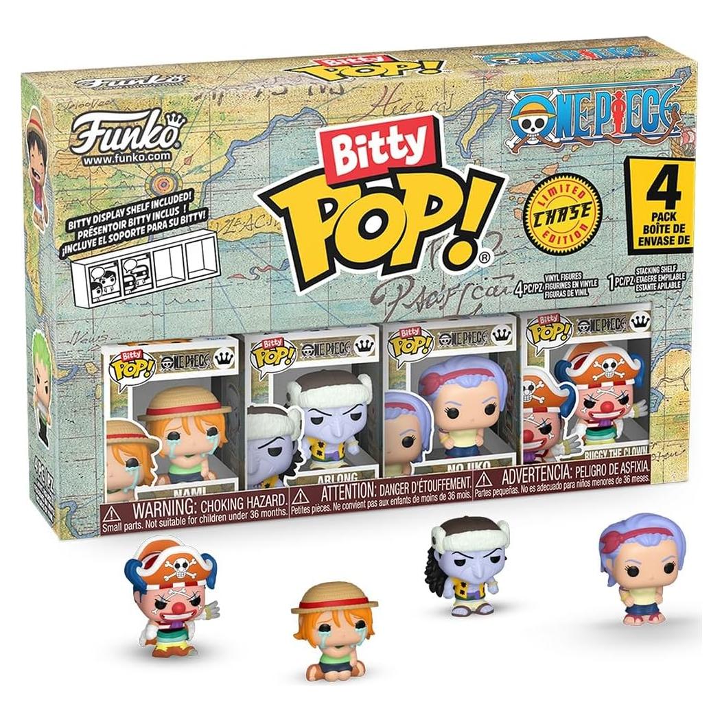 Funko Bitty Pop! One Piece - Nami, Arlong, Nojiko y figura sorpresa