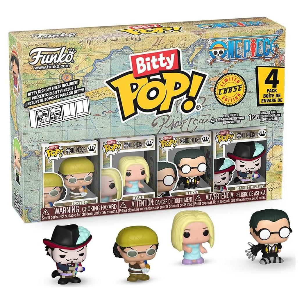 Funko Bitty Pop! One Piece - Paquete de 4 figuras coleccionables