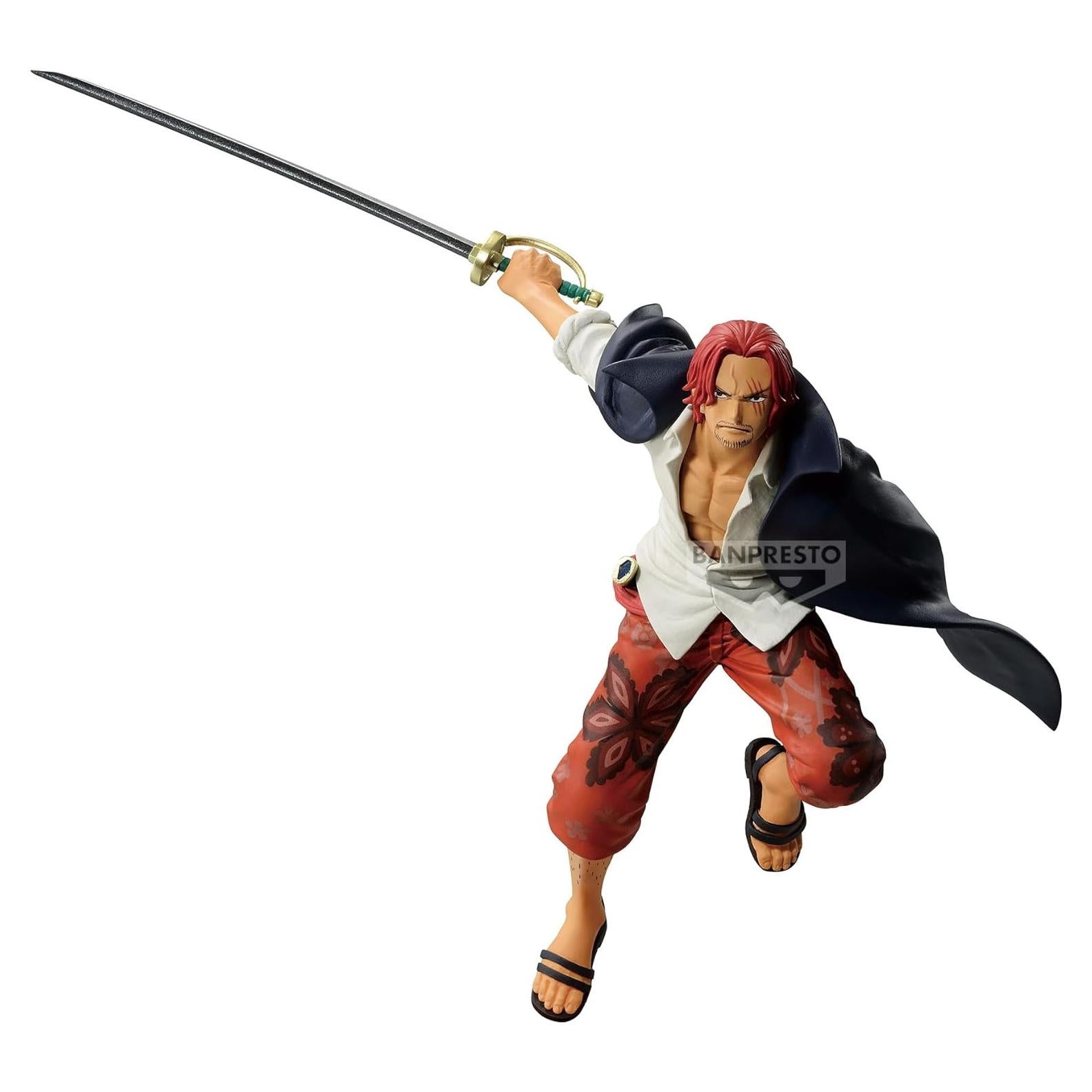 Figura Shanks Colección Battle Record Banpresto 17 cm
