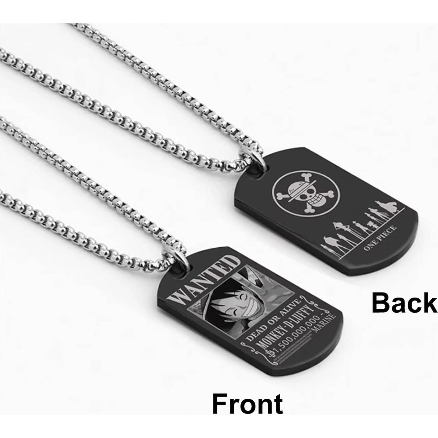 Colgante de Se Busca One Piece - Acero Inoxidable 70cm