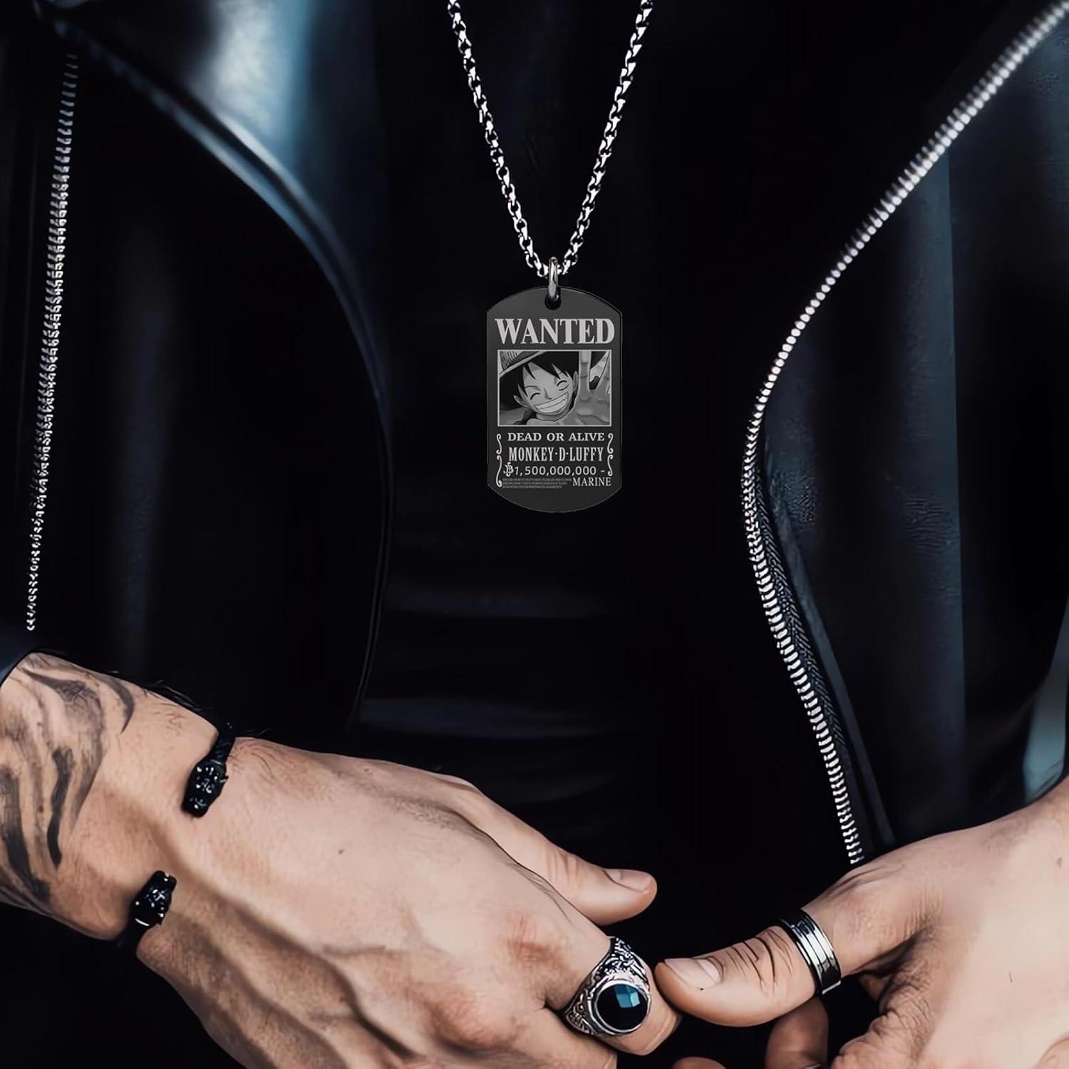 Colgante de Se Busca One Piece - Acero Inoxidable 70cm