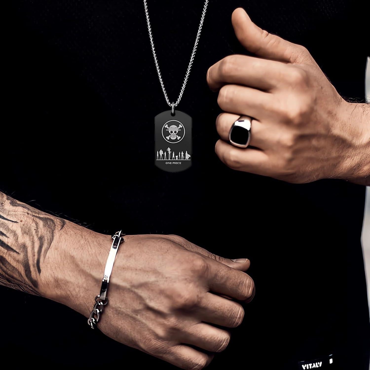 Colgante de Se Busca One Piece - Acero Inoxidable 70cm