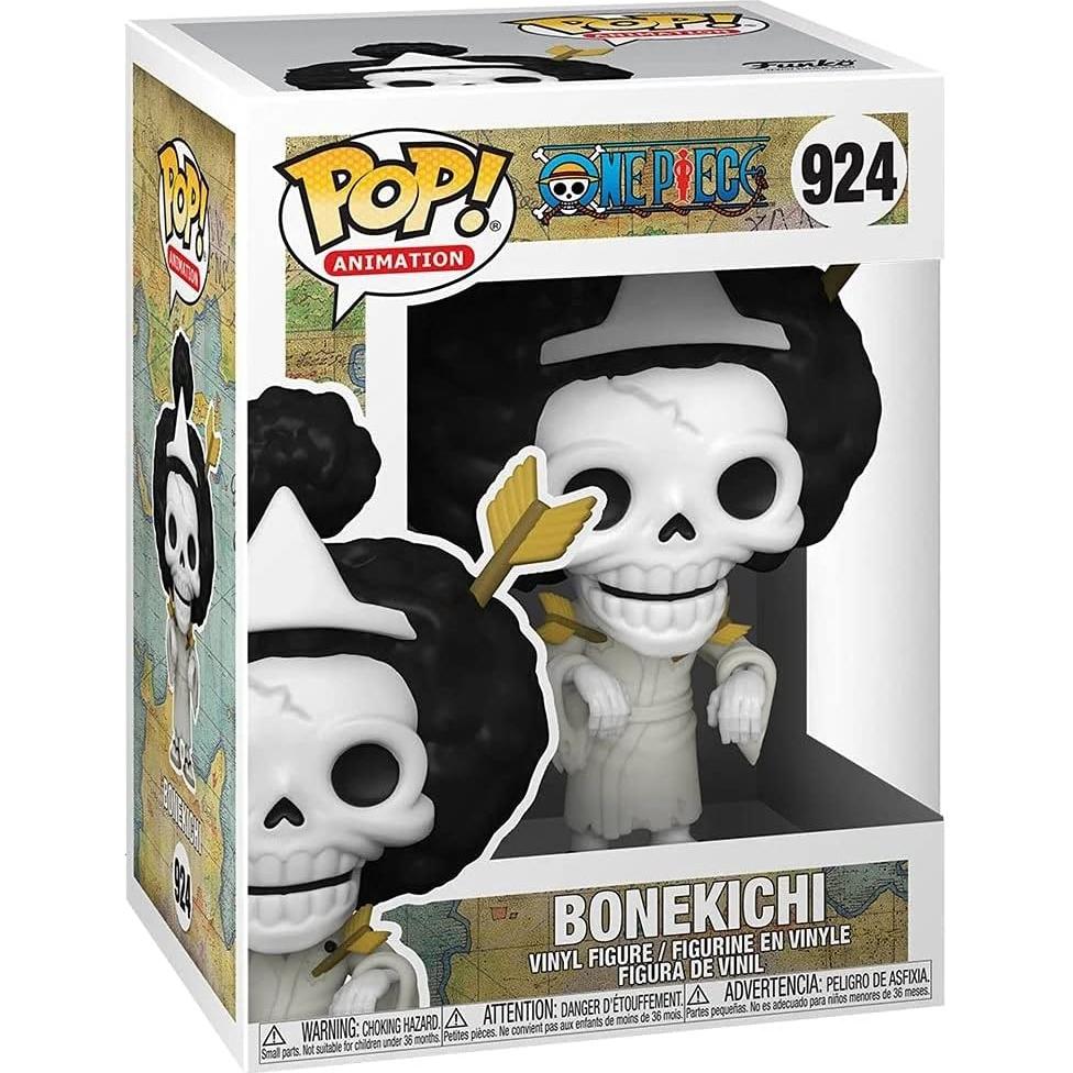 Figura de Vinilo Funko POP One Piece Brook 9.5 cm con Protector