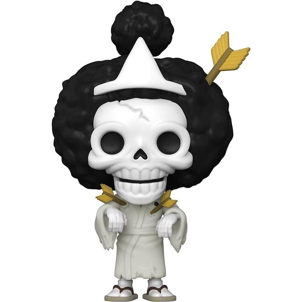 Figura de Vinilo Funko POP One Piece Brook 9.5 cm con Protector