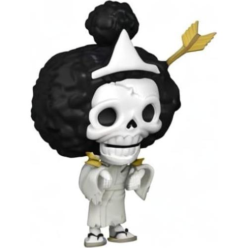 Figura de Vinilo Funko POP One Piece Brook 9.5 cm con Protector