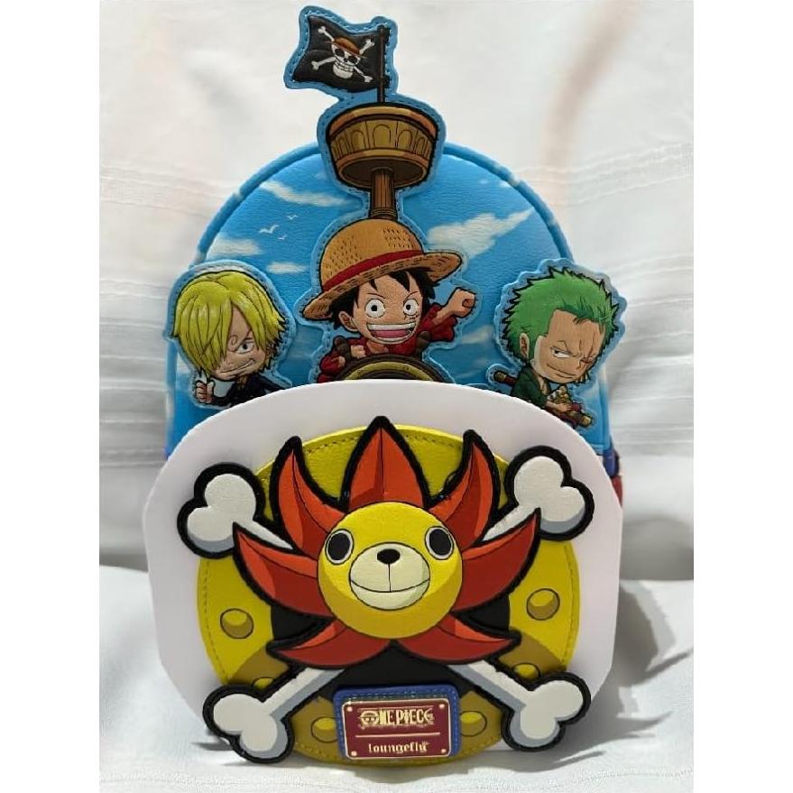 Mochila Mini Loungefly One Piece Thousand Sunny 22.86x11.43x26.67cm