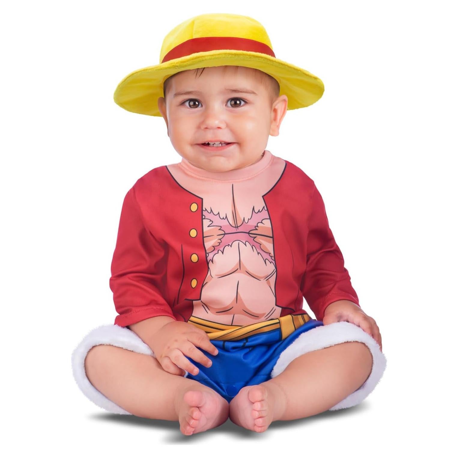 Traje de Luffy para Niños 24-36 Meses - One Piece Licenciado