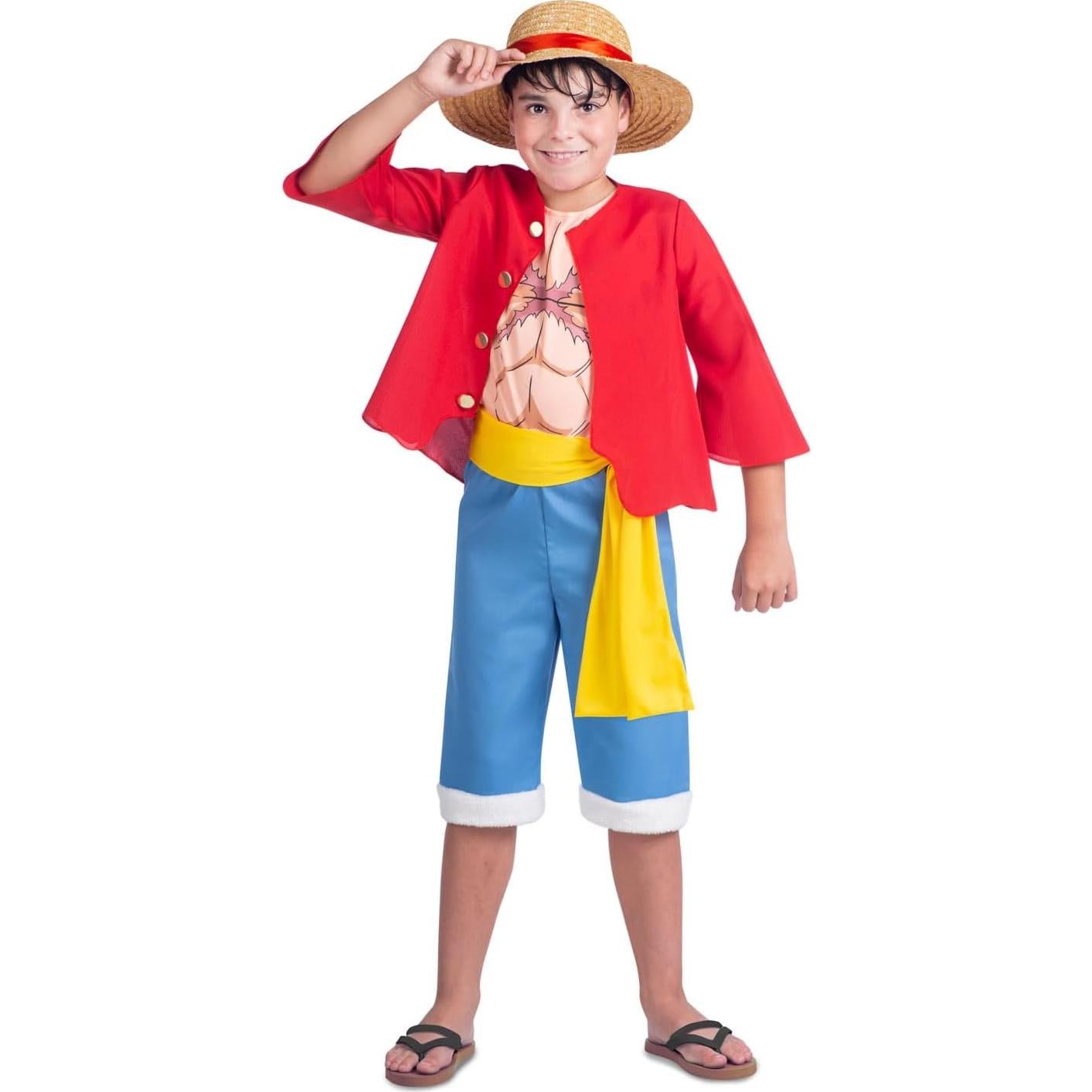 Traje de Luffy para Niños 24-36 Meses - One Piece Licenciado