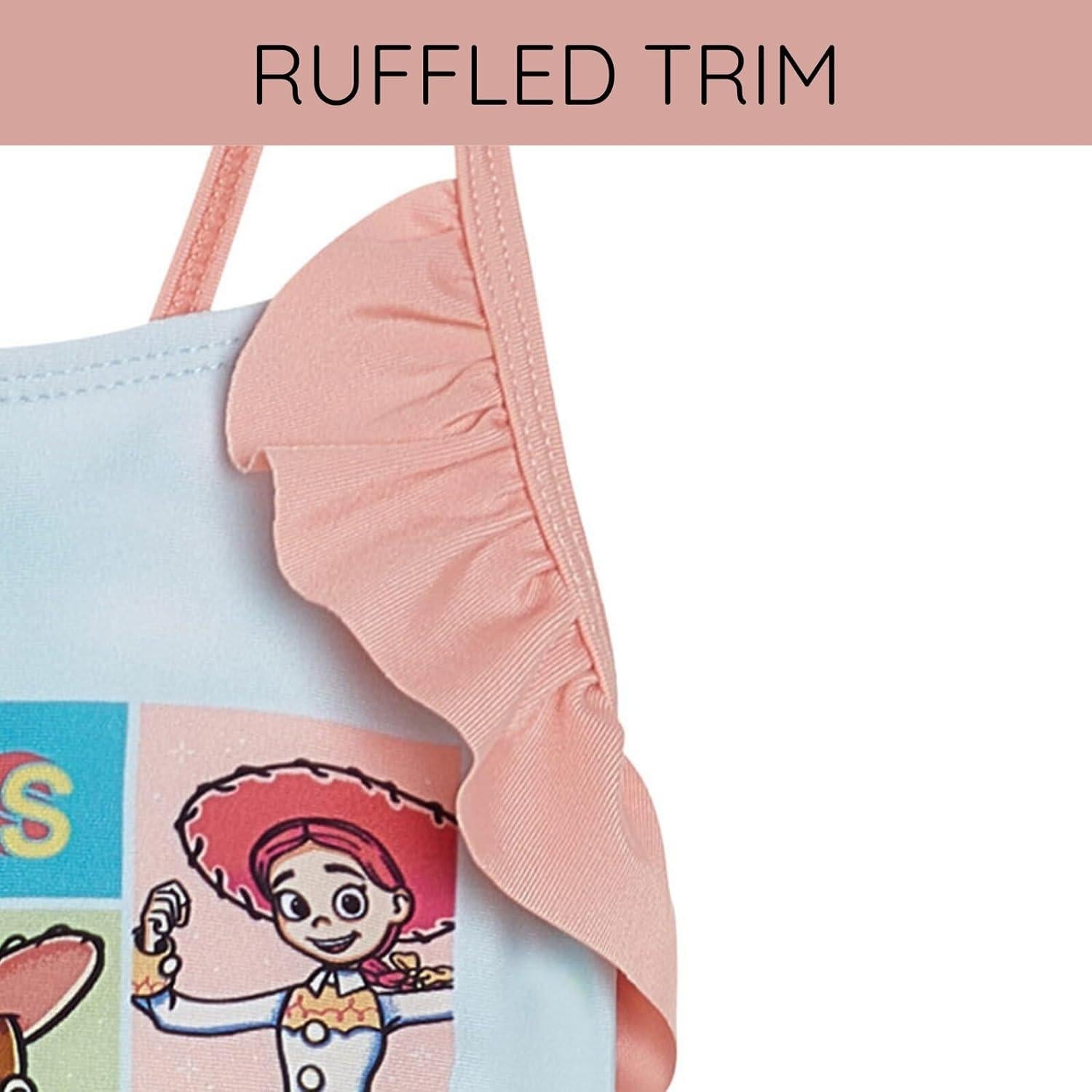 Traje de Baño de Una Pieza Disney para Niñas 3T UPF 50+ Tie Dye