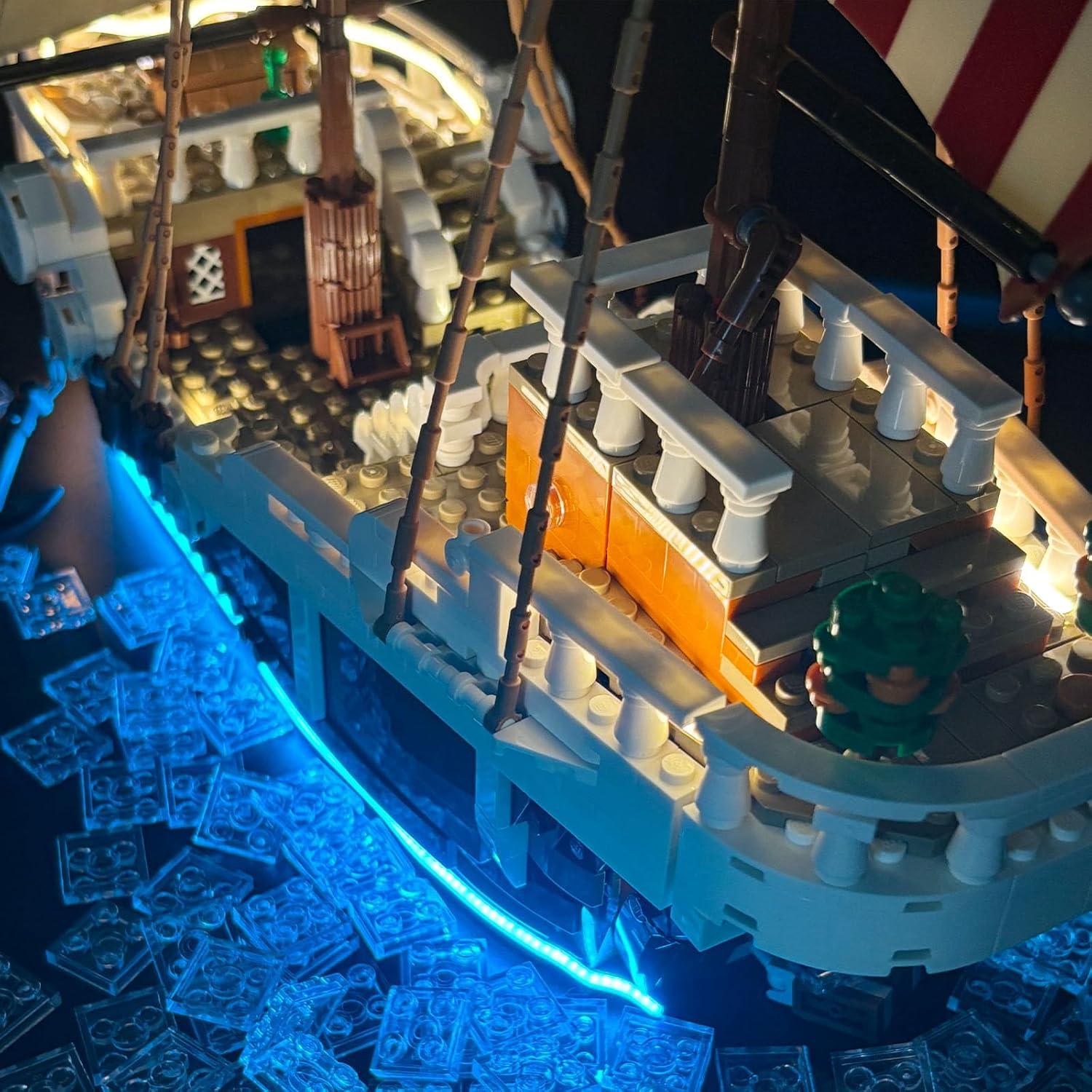 Kit de Luz LED BRIKGLOW para Lego 75639 El Going Merry