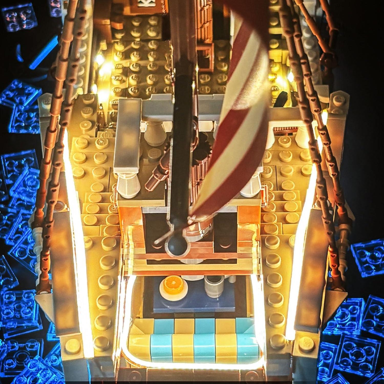 Kit de Luz LED BRIKGLOW para Lego 75639 El Going Merry