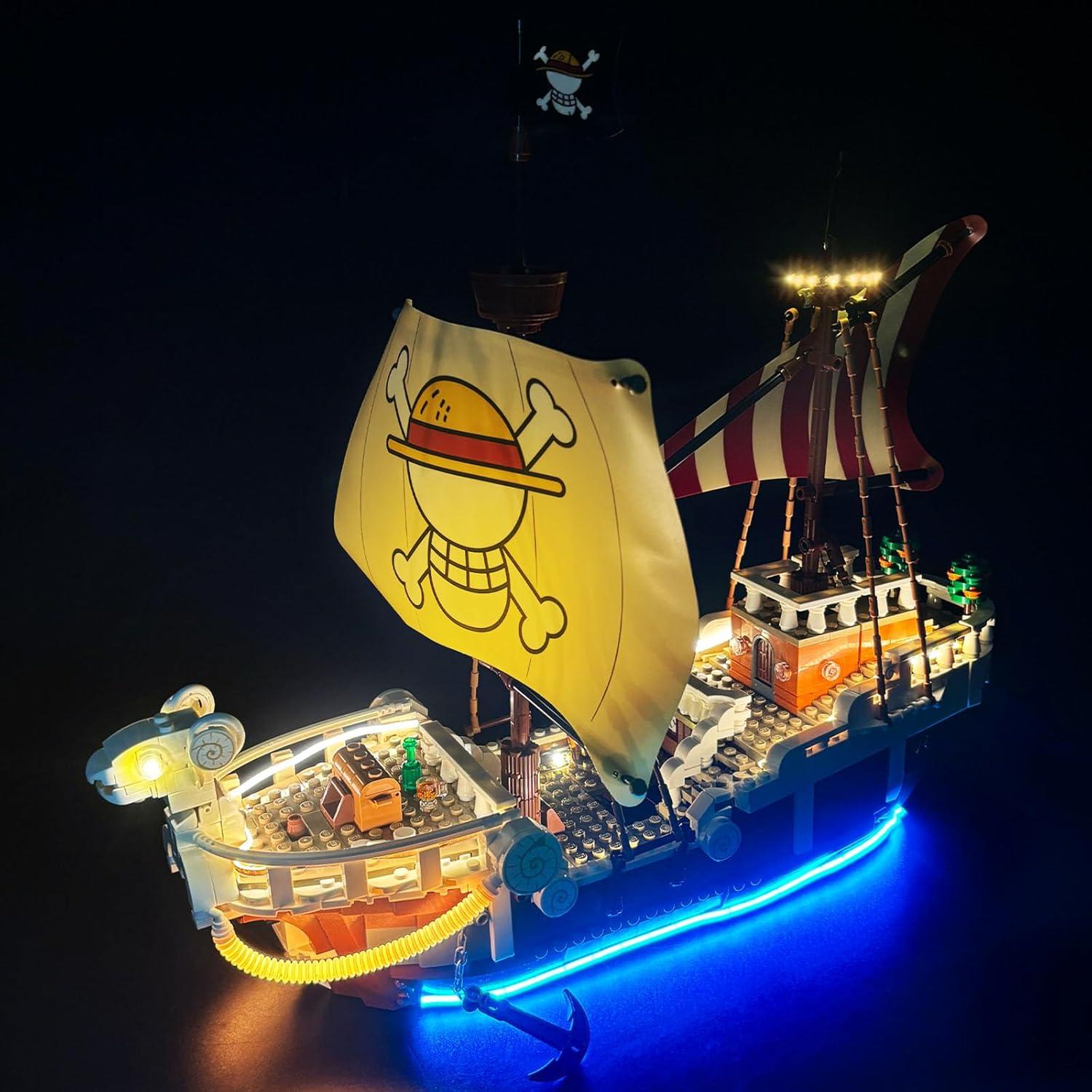 Kit de Luz LED BRIKGLOW para Lego 75639 El Going Merry
