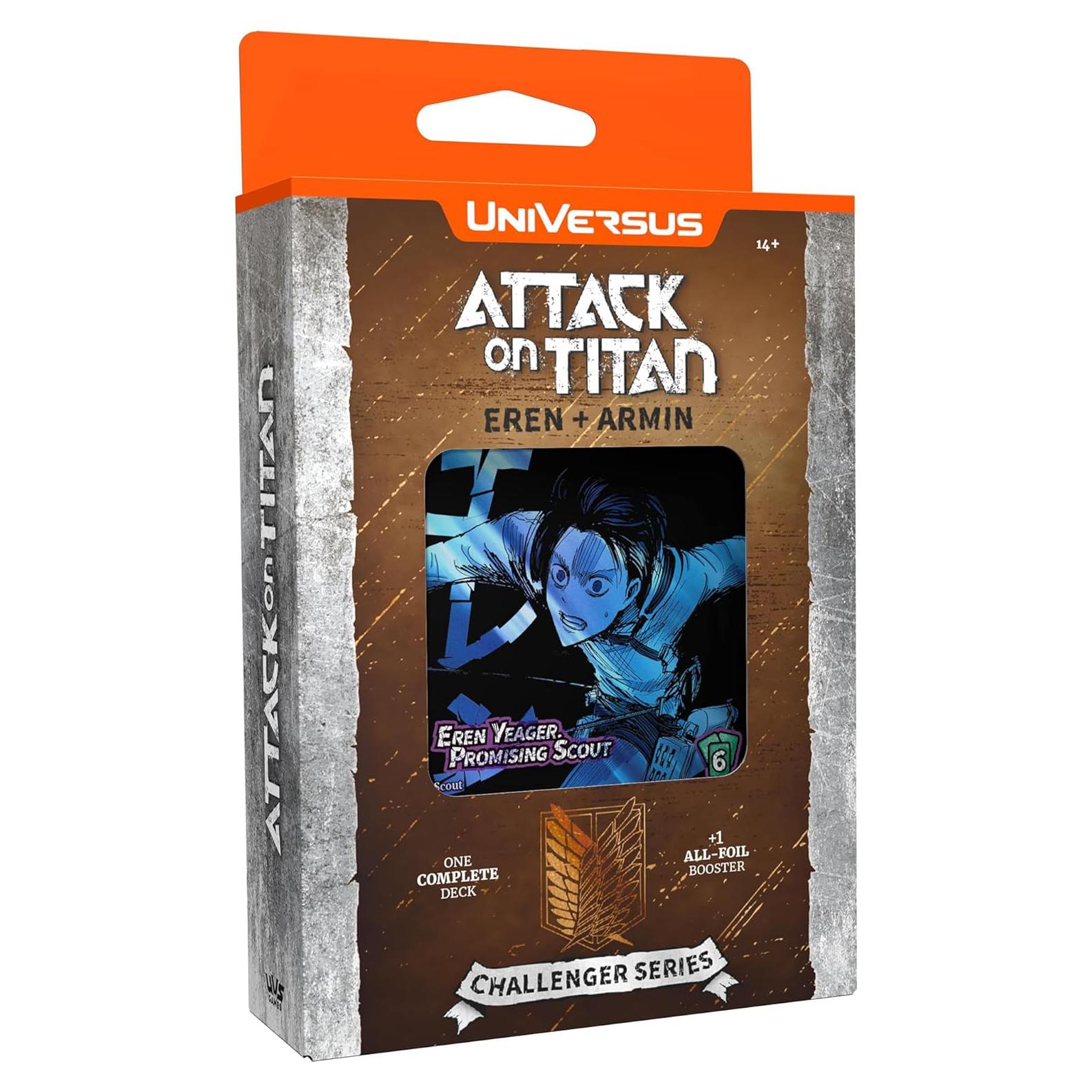 Juego de Cartas UniVersus Ataque de los Titanes Eren y Armin
