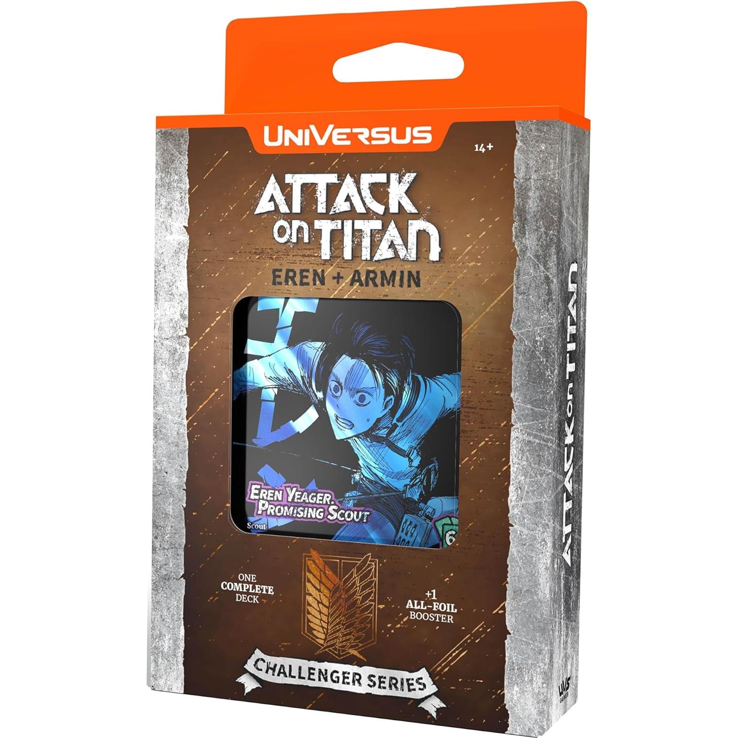 Juego de Cartas UniVersus Ataque de los Titanes Eren y Armin