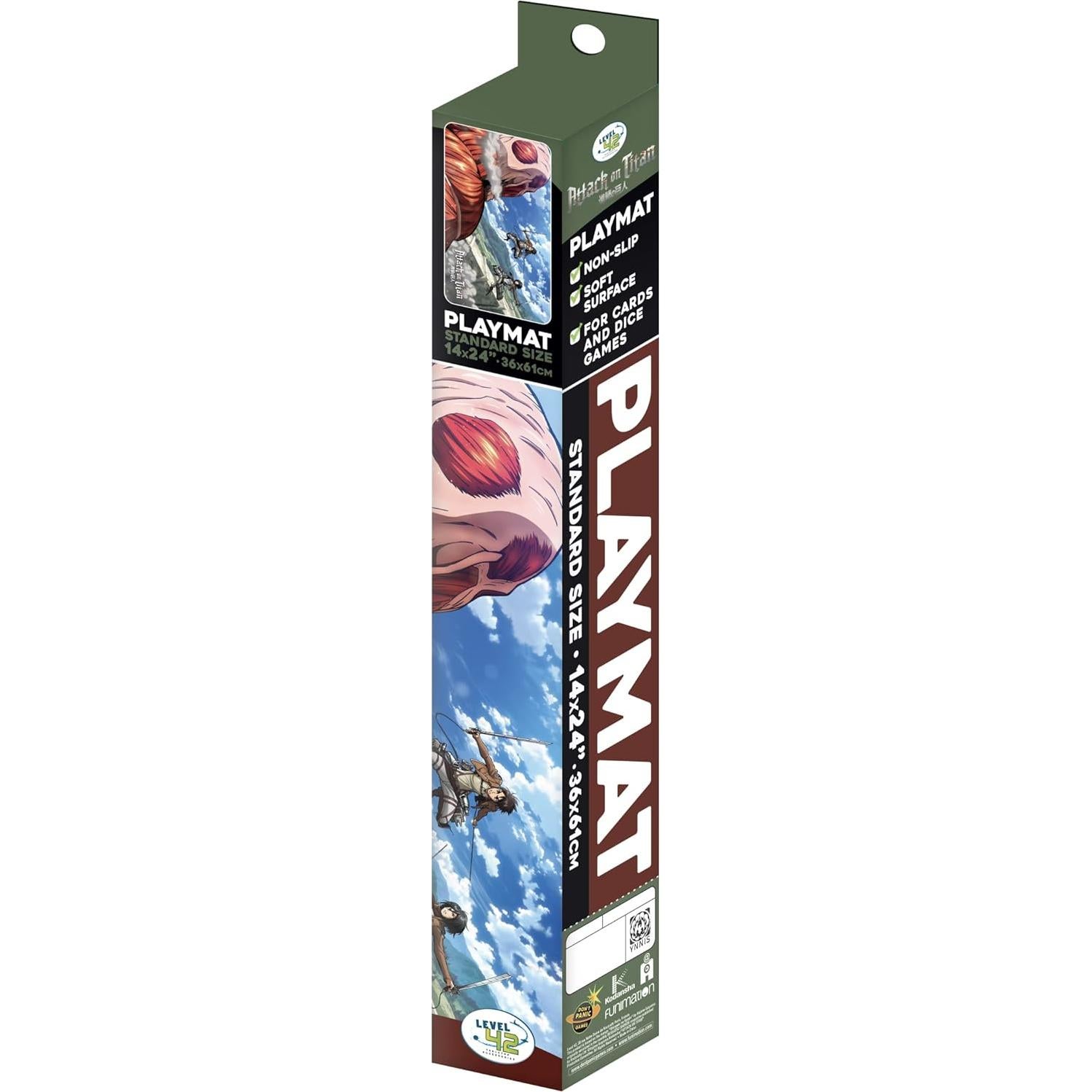 Tapete de Juego Japanime Games Ataque a los Titanes 61x35 cm